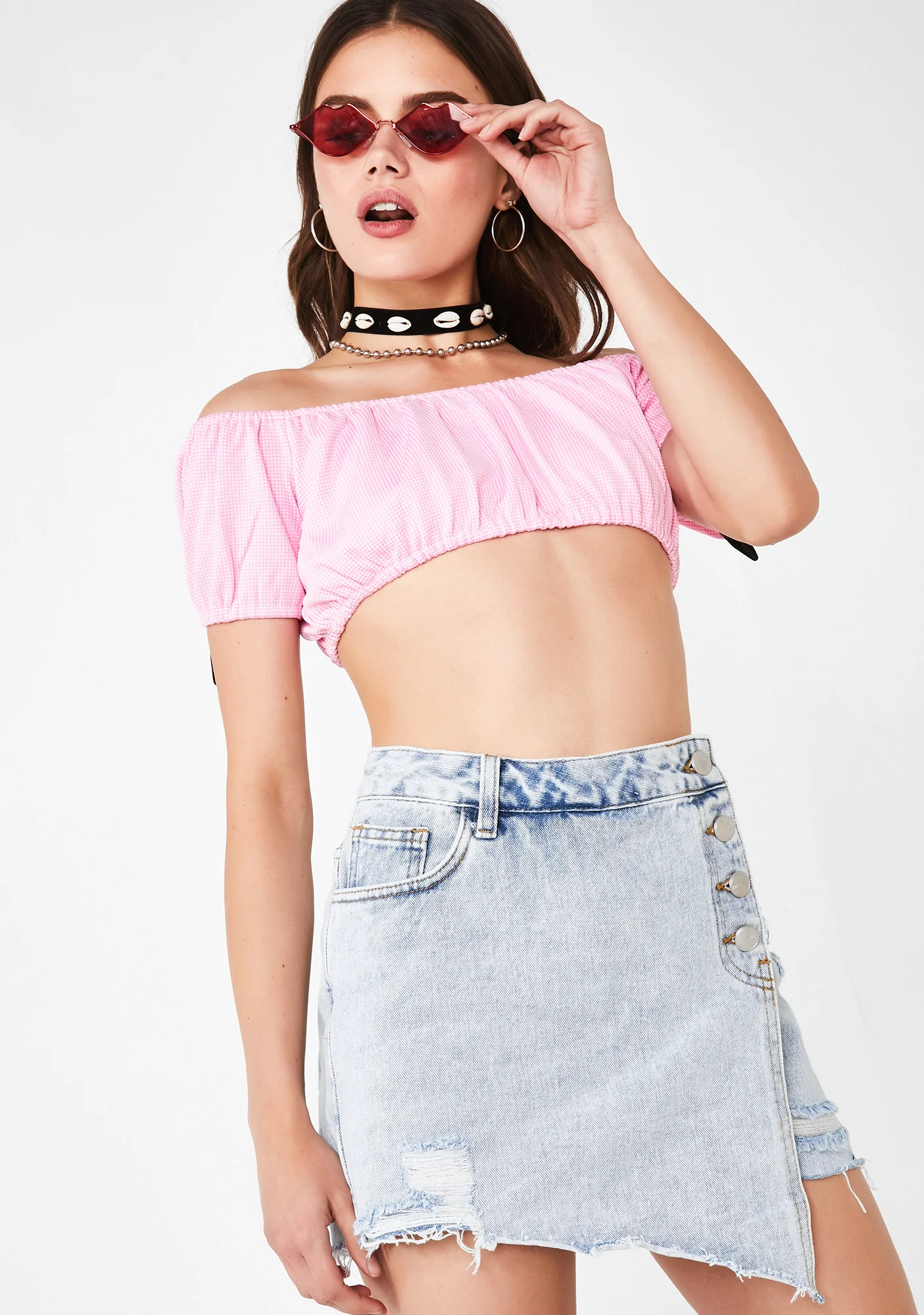 Not Your Baby Denim Skort - Image 2