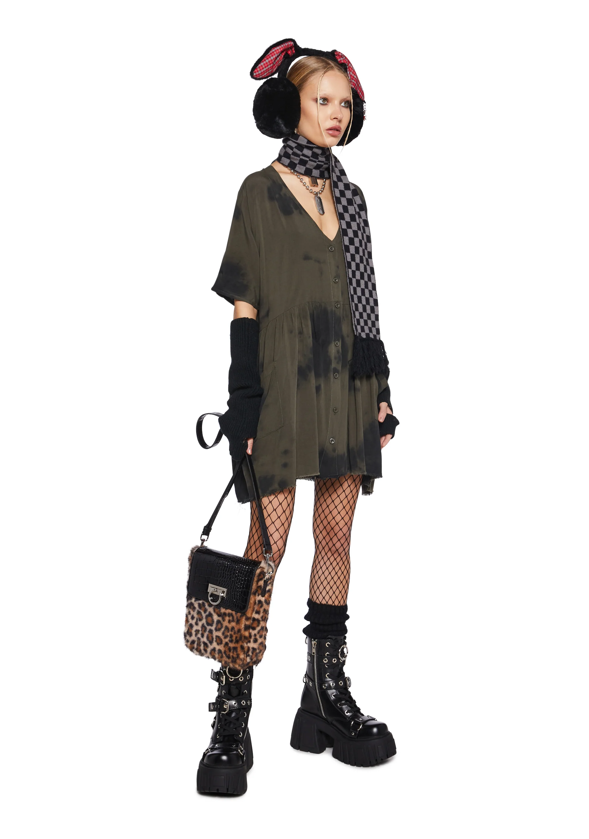 Not Your Babydoll Tie Dye Dress - Image 2