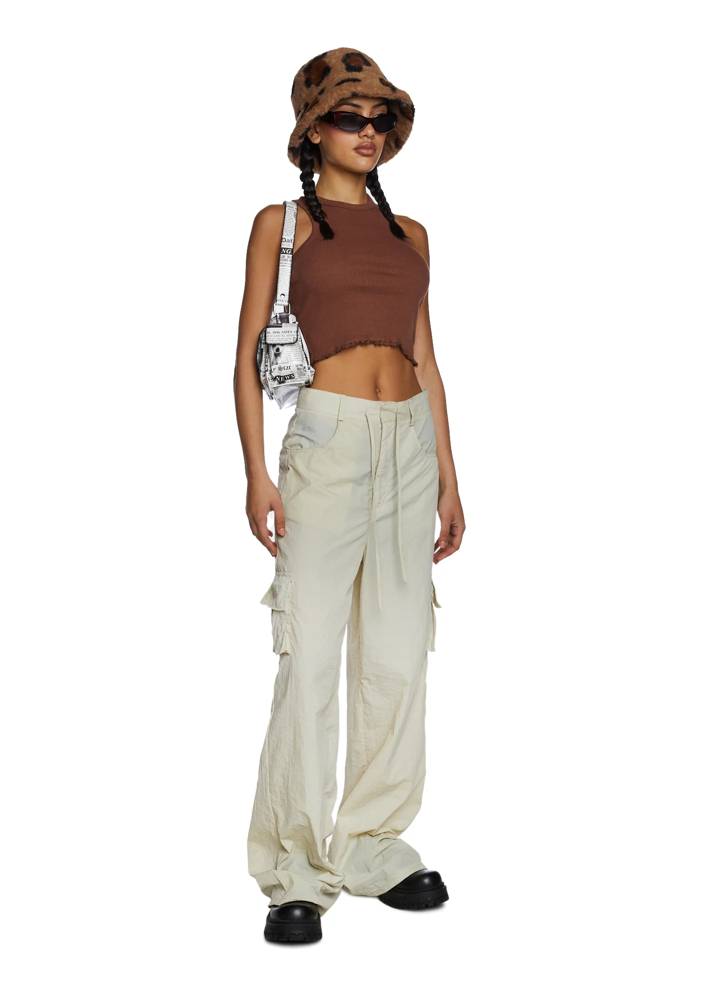 Nylon Cargo Trousers - Image 2