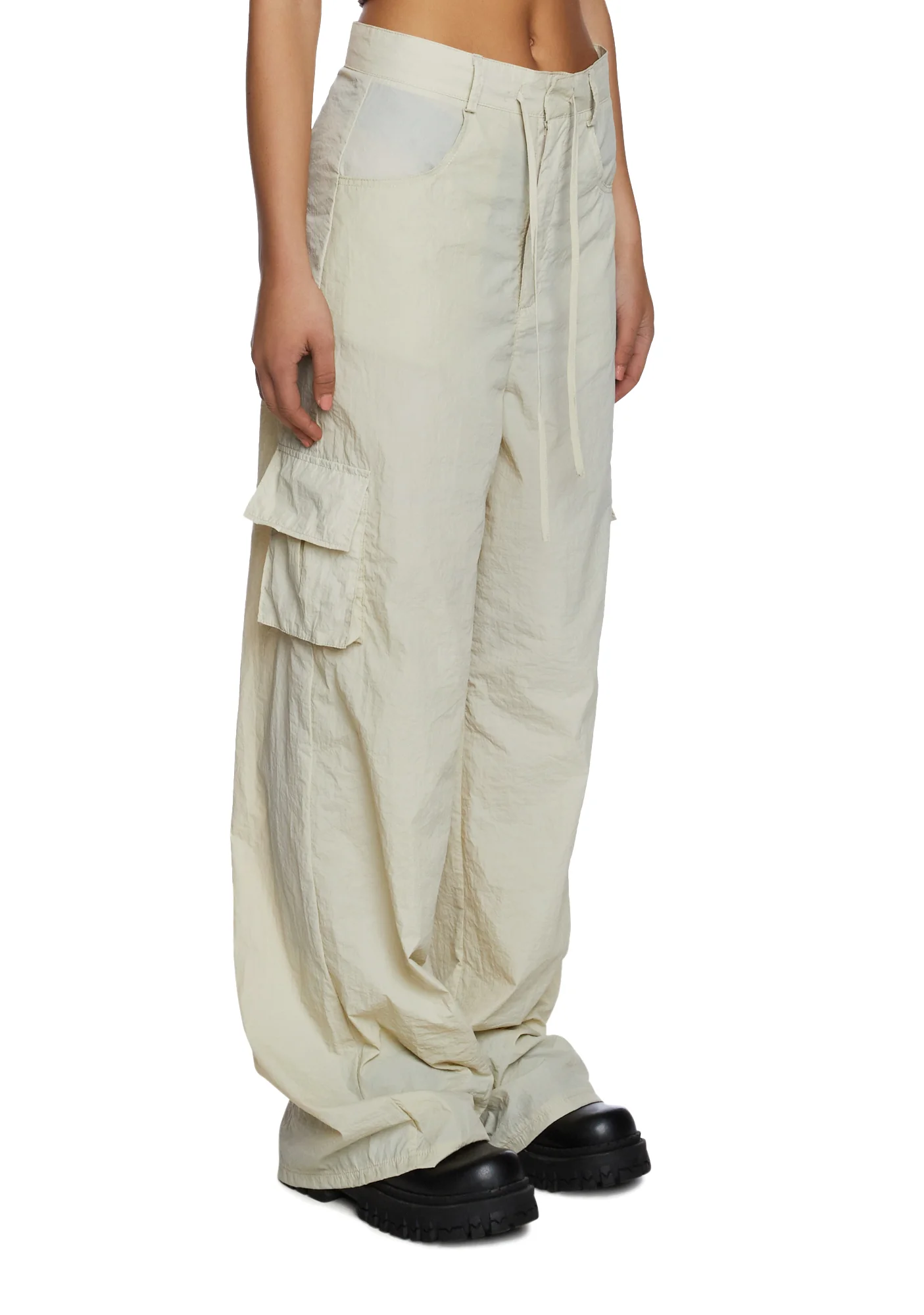 Nylon Cargo Trousers - Image 3
