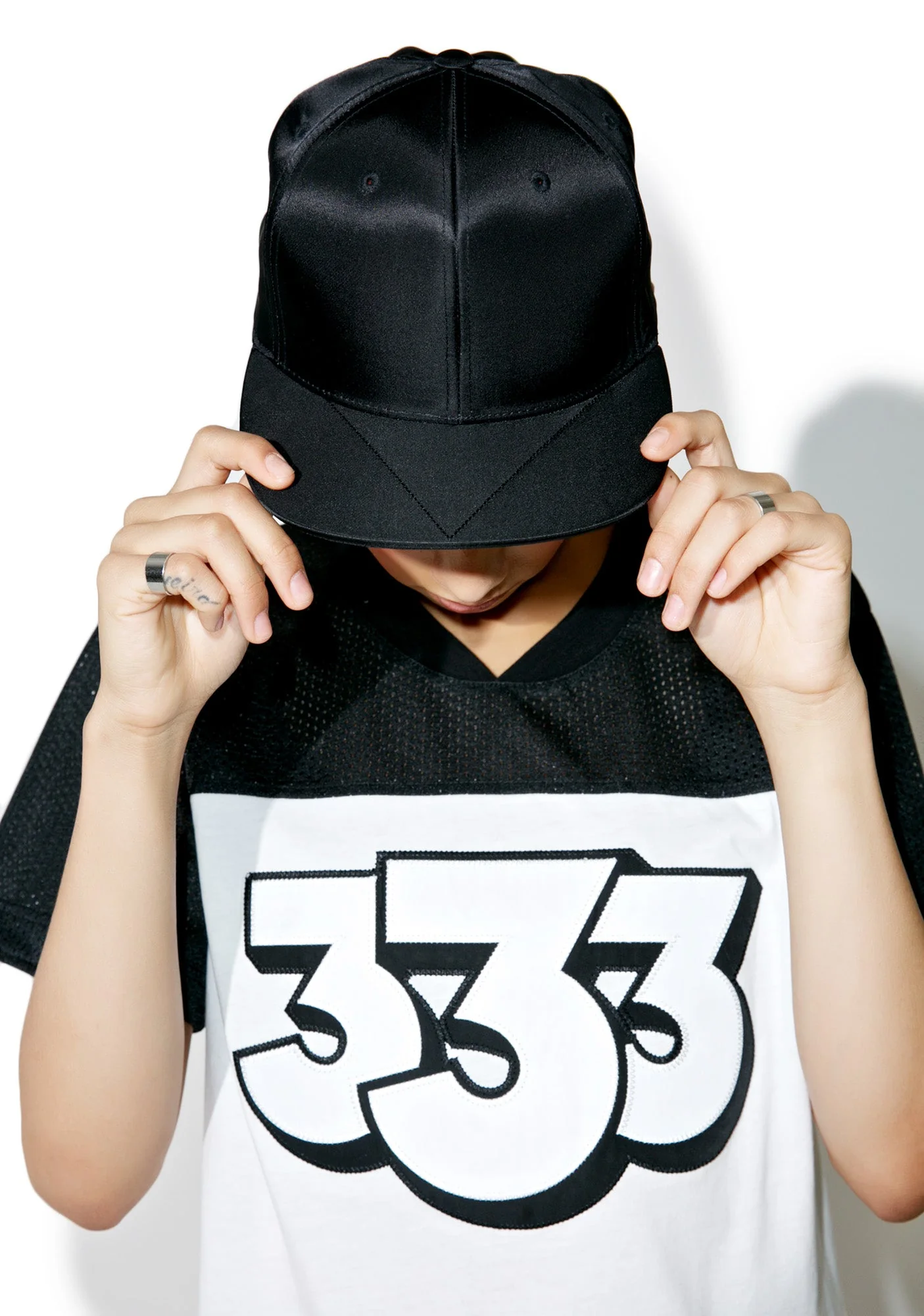 Nylon MA-1 Snapback - Black - Image 7