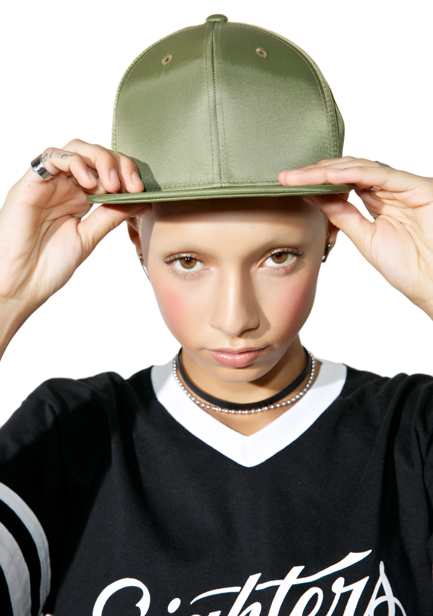 Nylon MA-1 Snapback - Black - Image 8