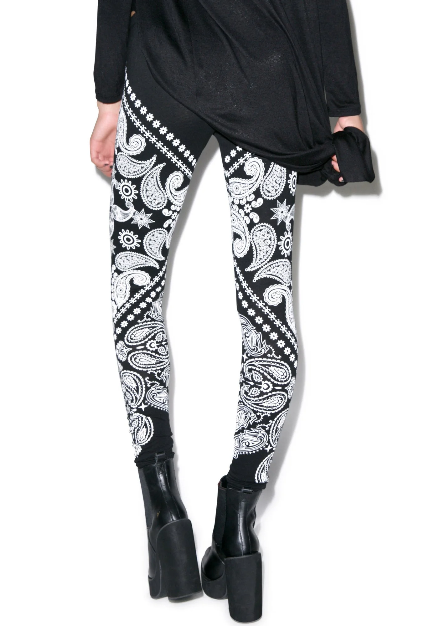Oakland High Waist Leggings - Dark Blue - Image 3