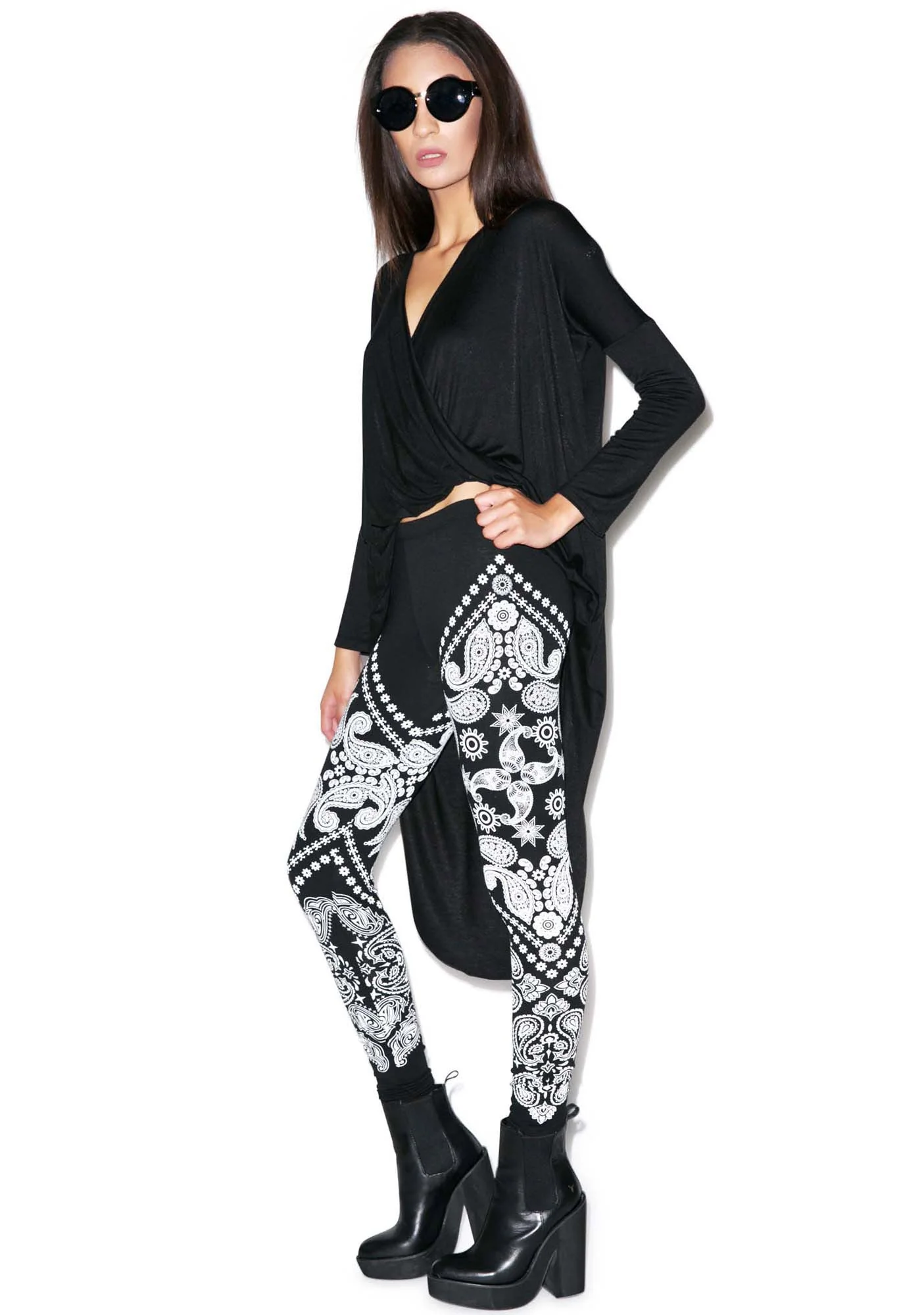 Oakland High Waist Leggings - Black - Image 5