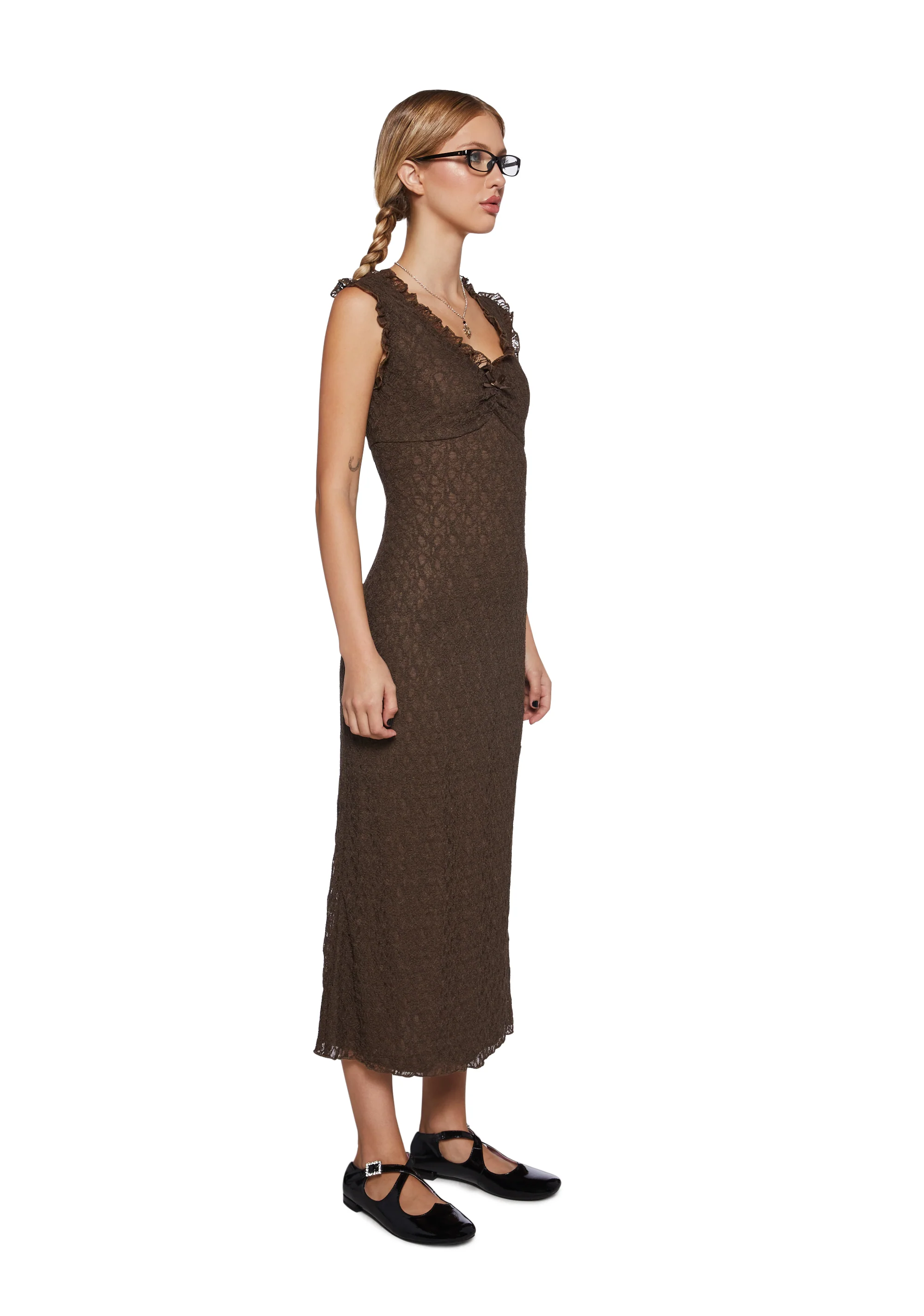 Oblivious Joy Lace Midi Dress - Image 3