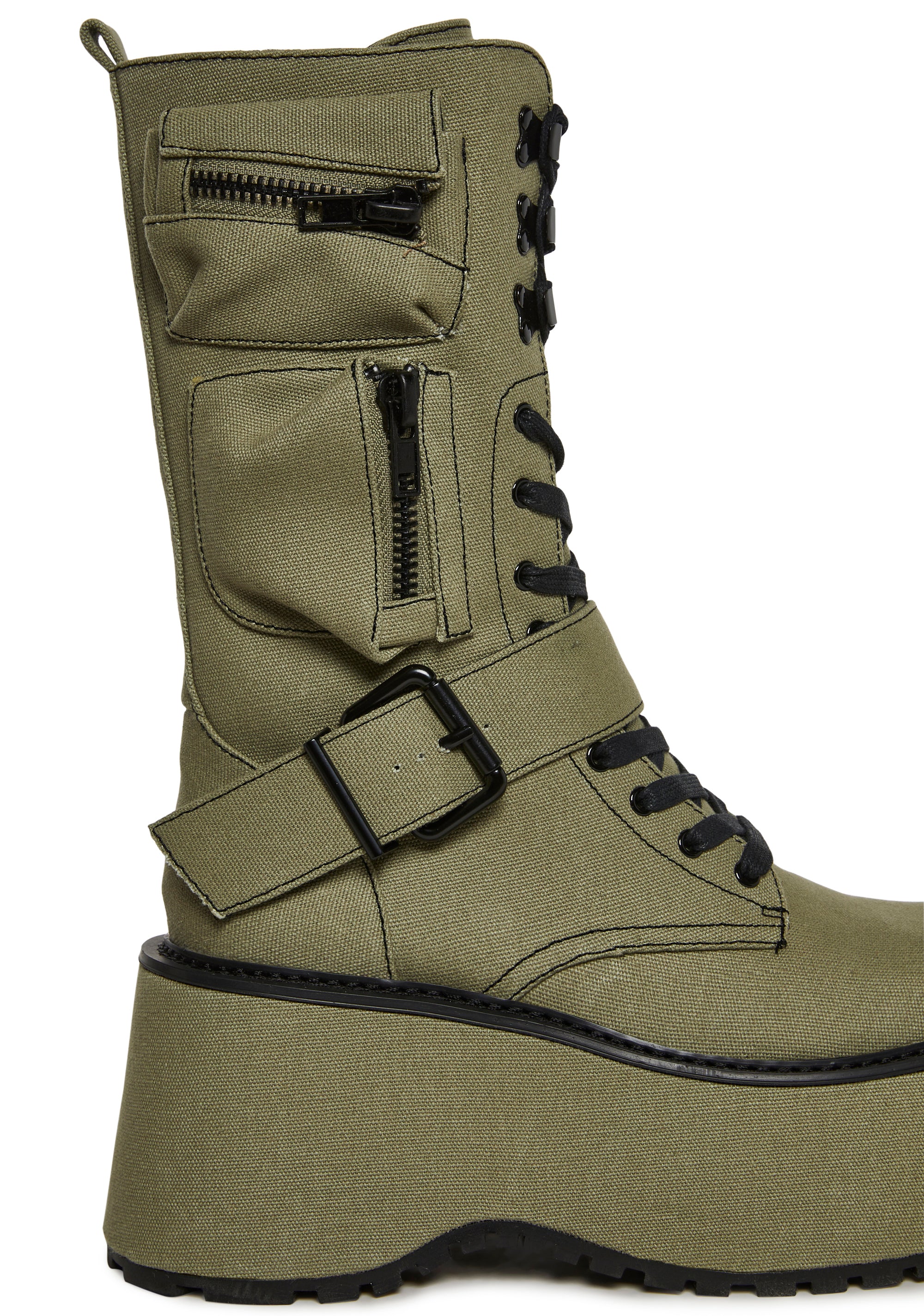 Obsidian Platform Zip-Up Boots - Image 2