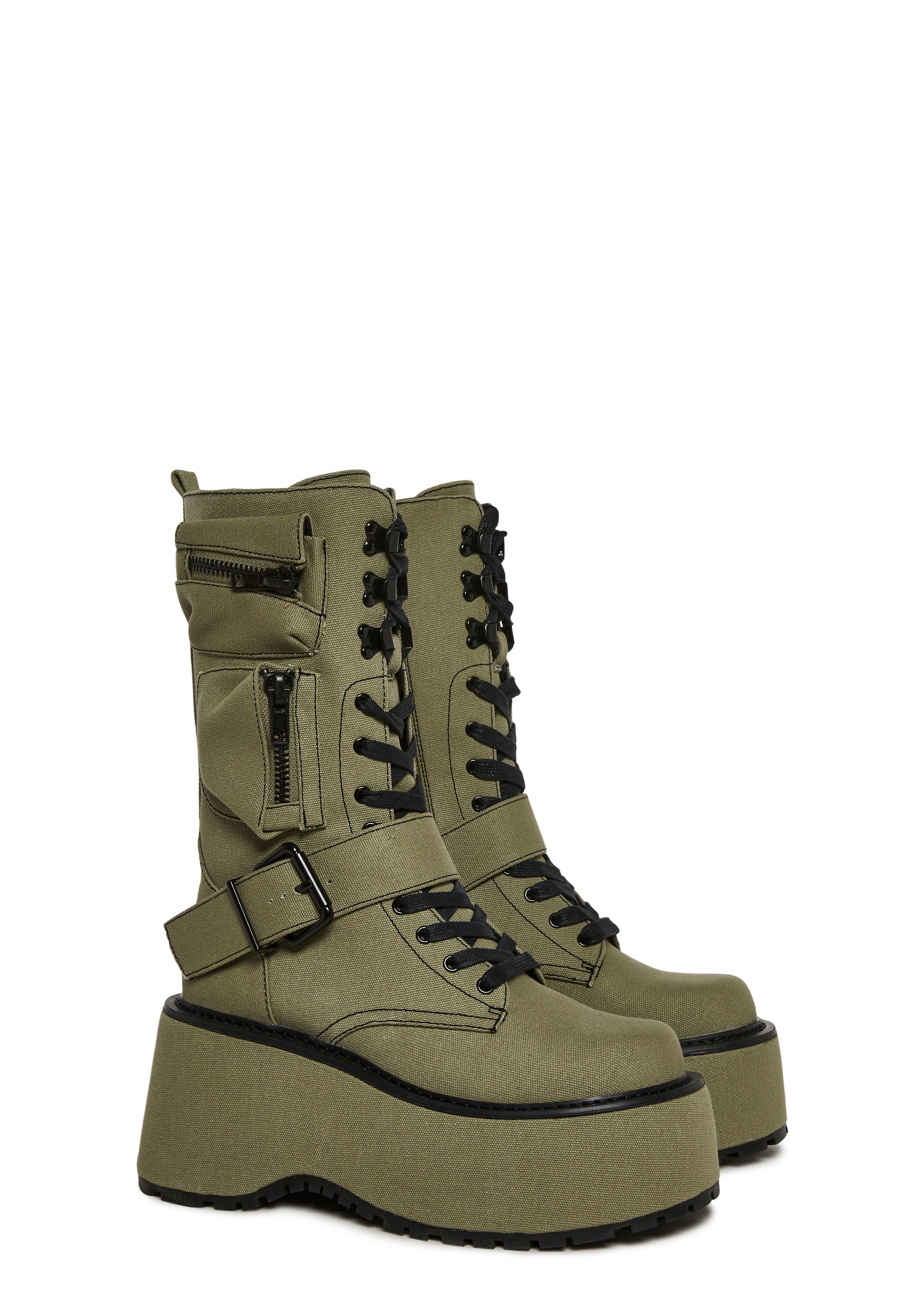 Obsidian Platform Zip-Up Boots - Image 3
