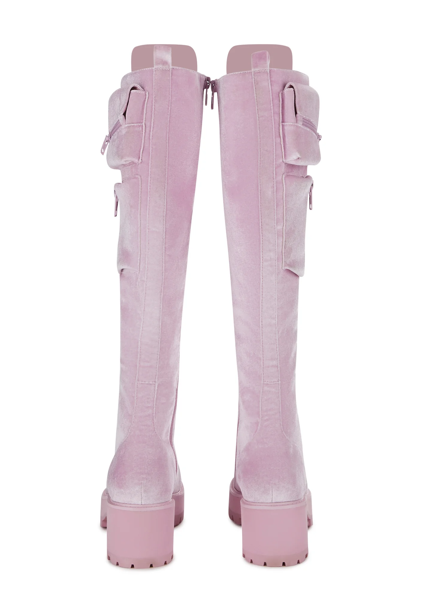 Obsidian Pocket Combat Boots - Velvet - Image 4