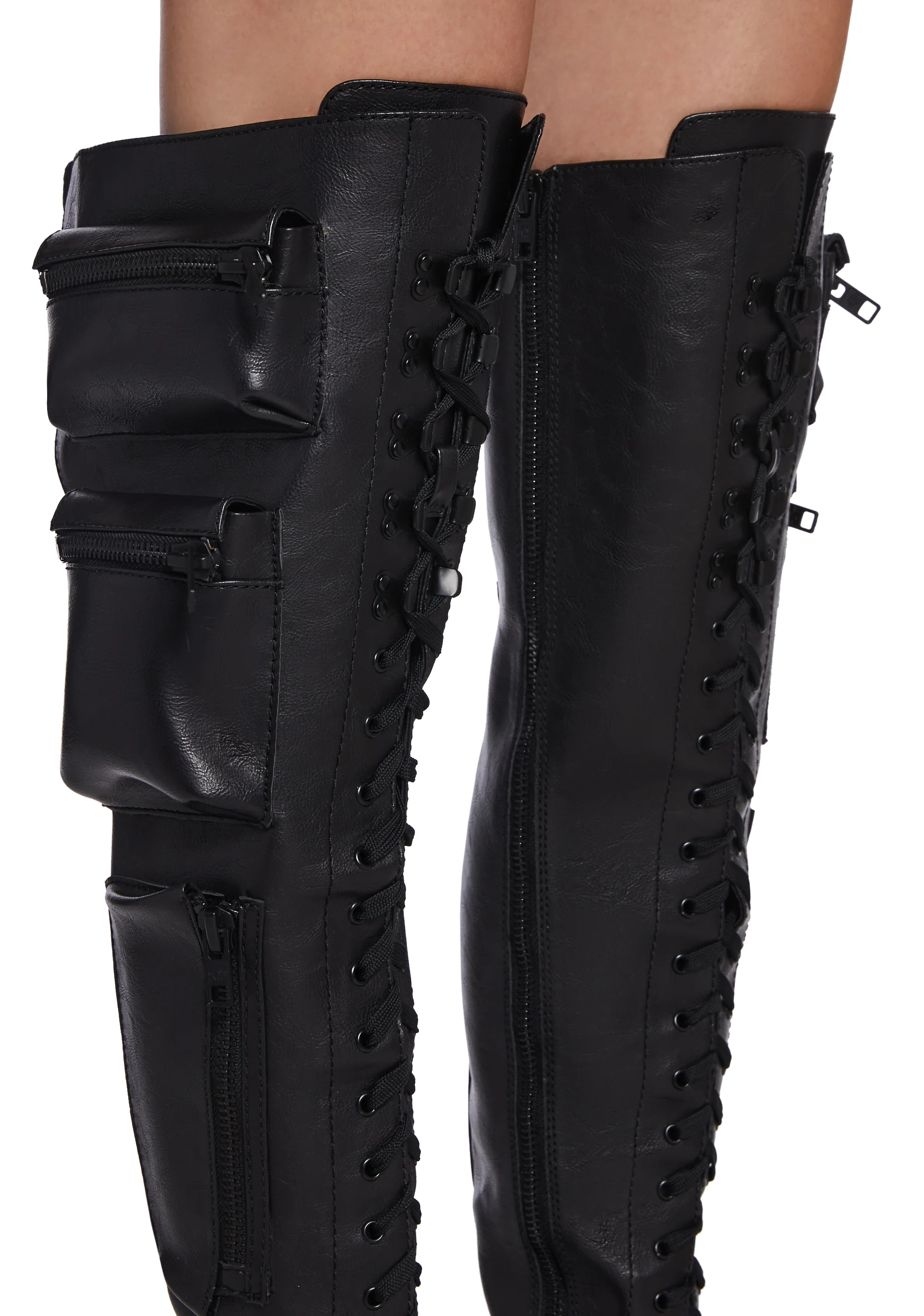 Obsidian Thigh High Boots - Image 2