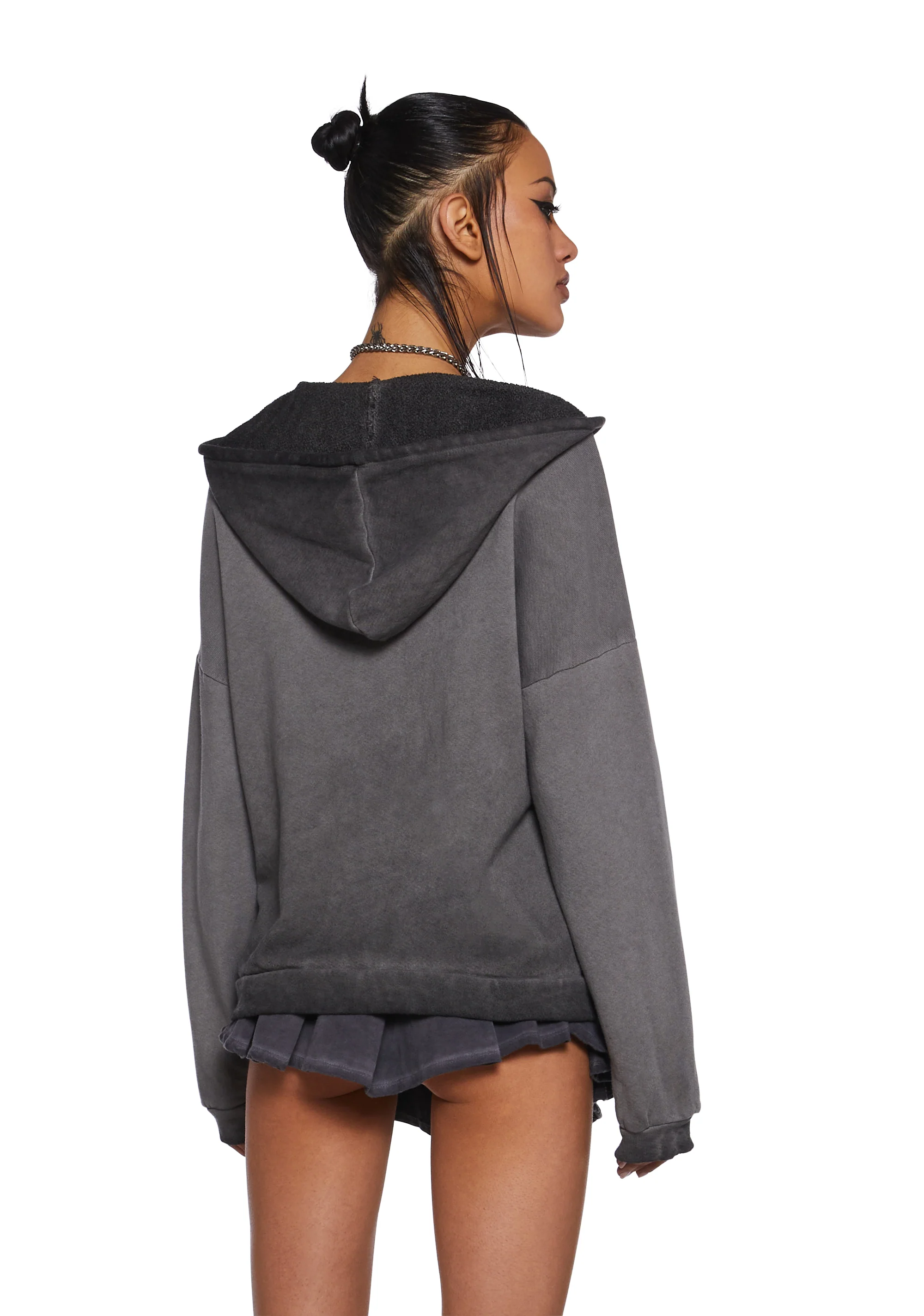Off Beat Hoodie And Skirt Set - Image 4