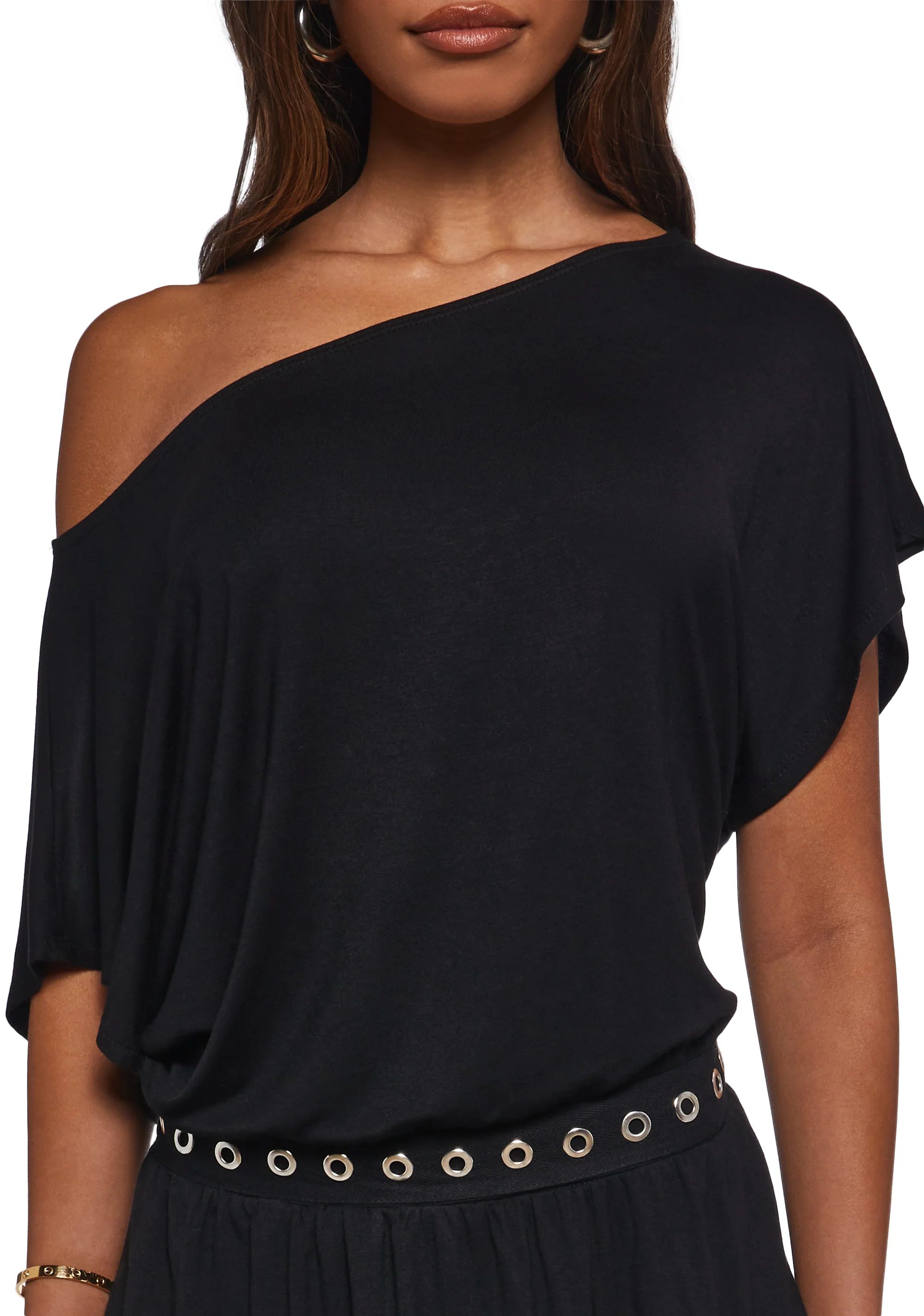 Club Time Off The Shoulder Dress - Black - Image 5