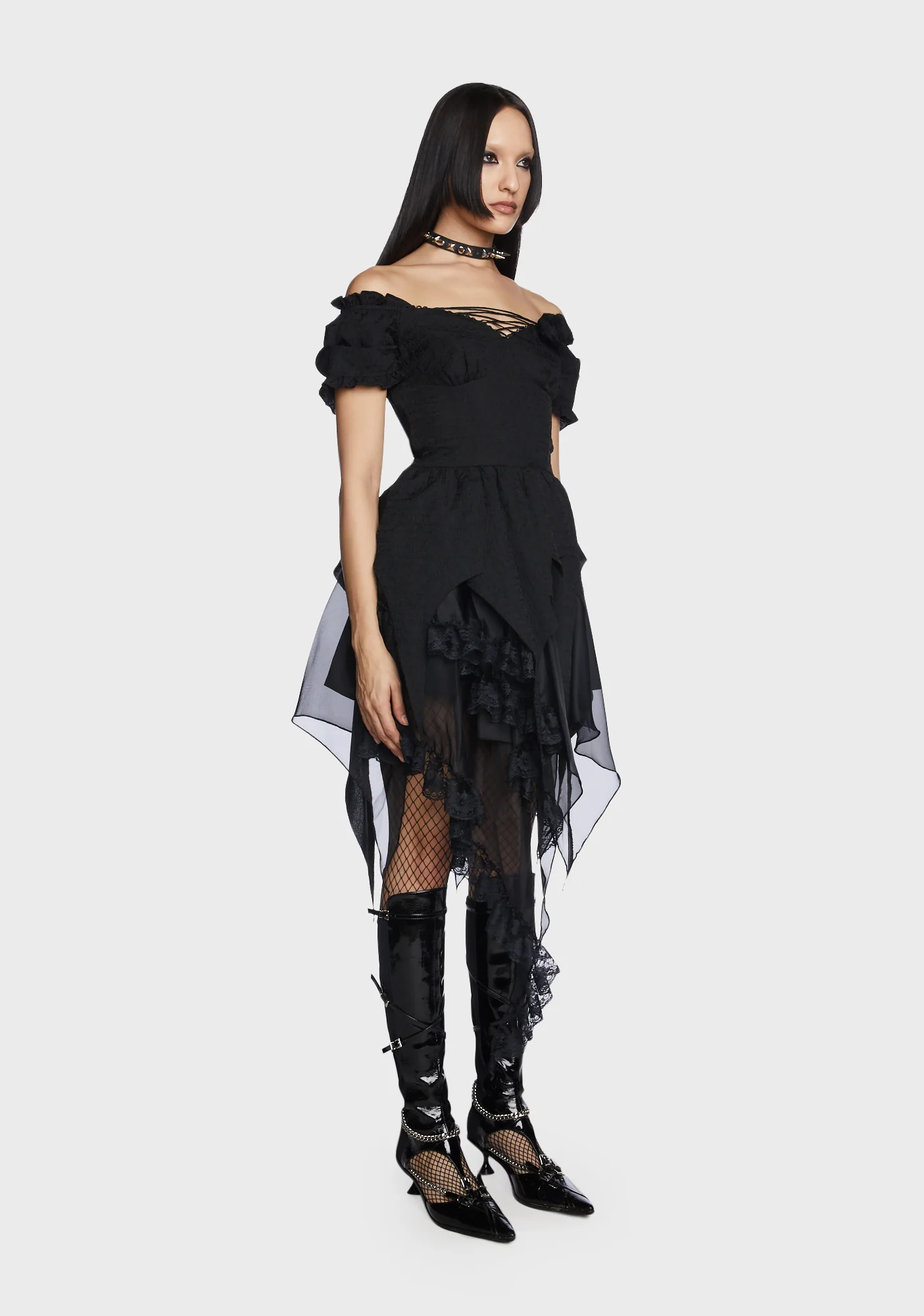 Off The Shoulder Mini Dress - Image 4