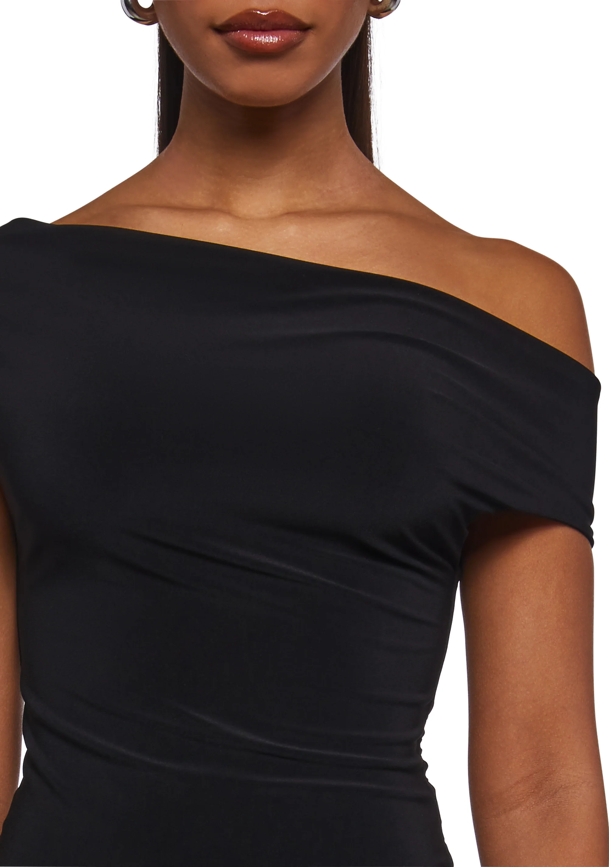 Mega Star Off The Shoulder Top - Black - Image 5