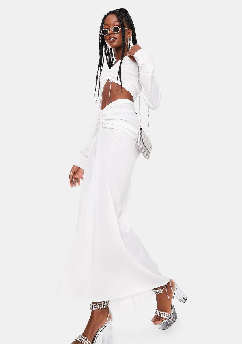 Off White Claire Maxi Dress - Image 3