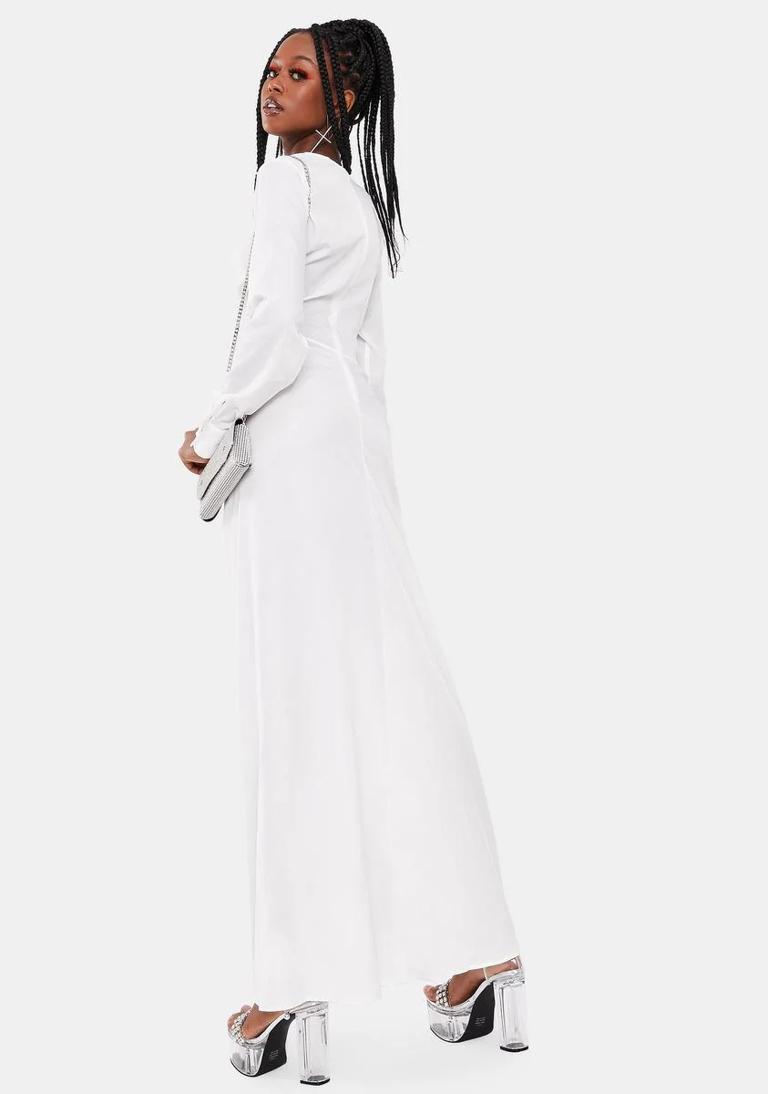 Off White Claire Maxi Dress - Image 4