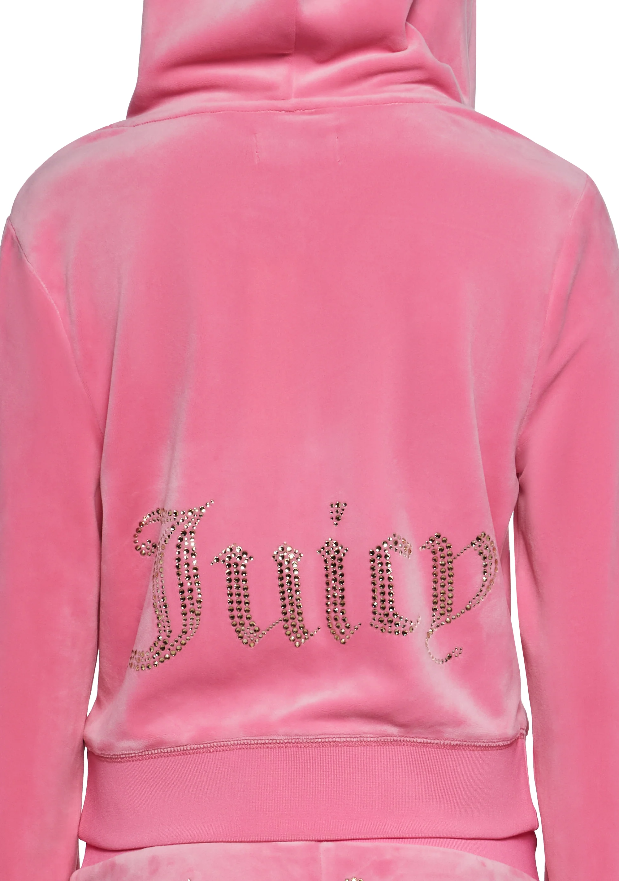 OG Big Bling Velour Hoodie - Pink - Image 6