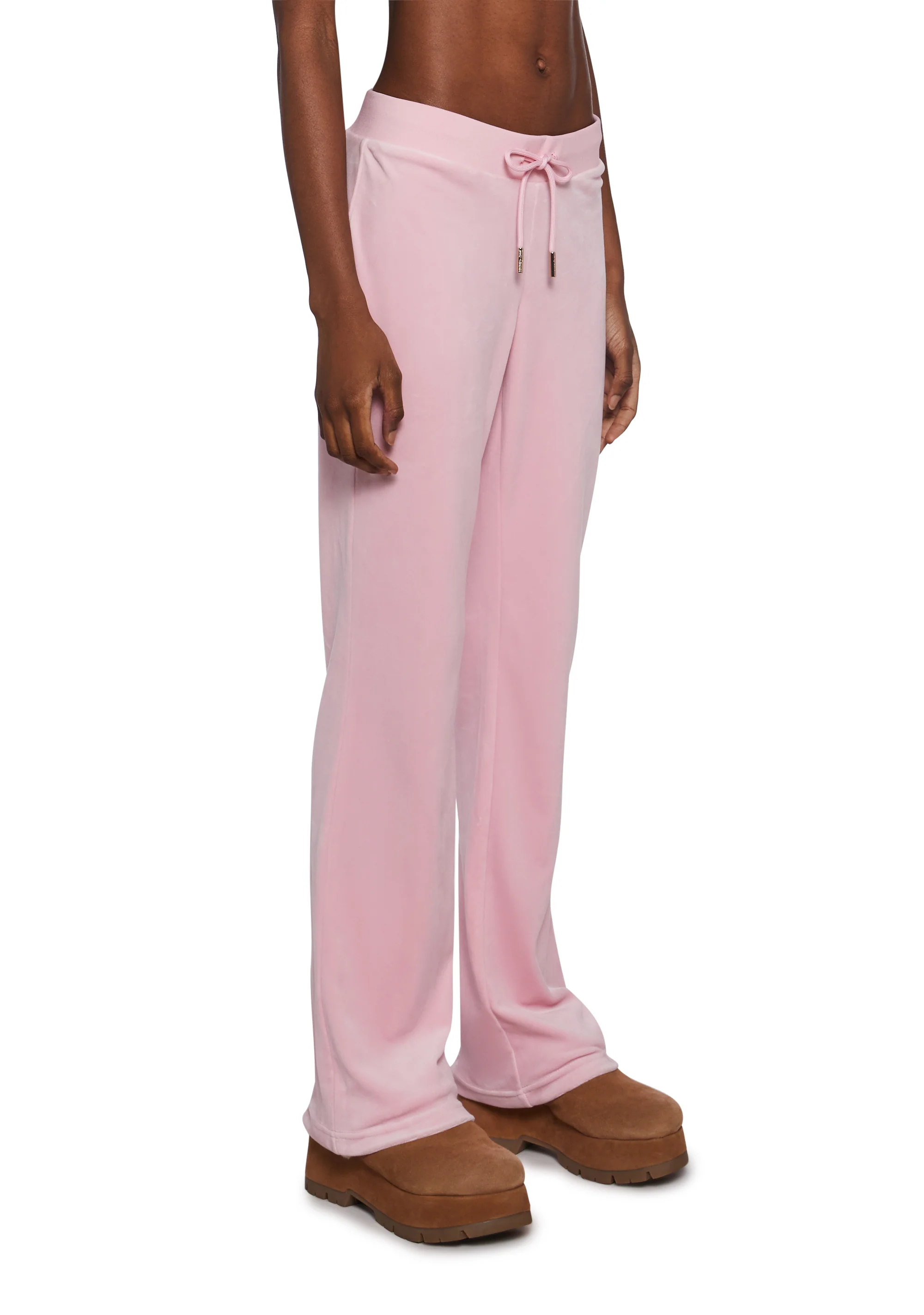 OG Big Bling Velour Track Pants - Pink - Image 6