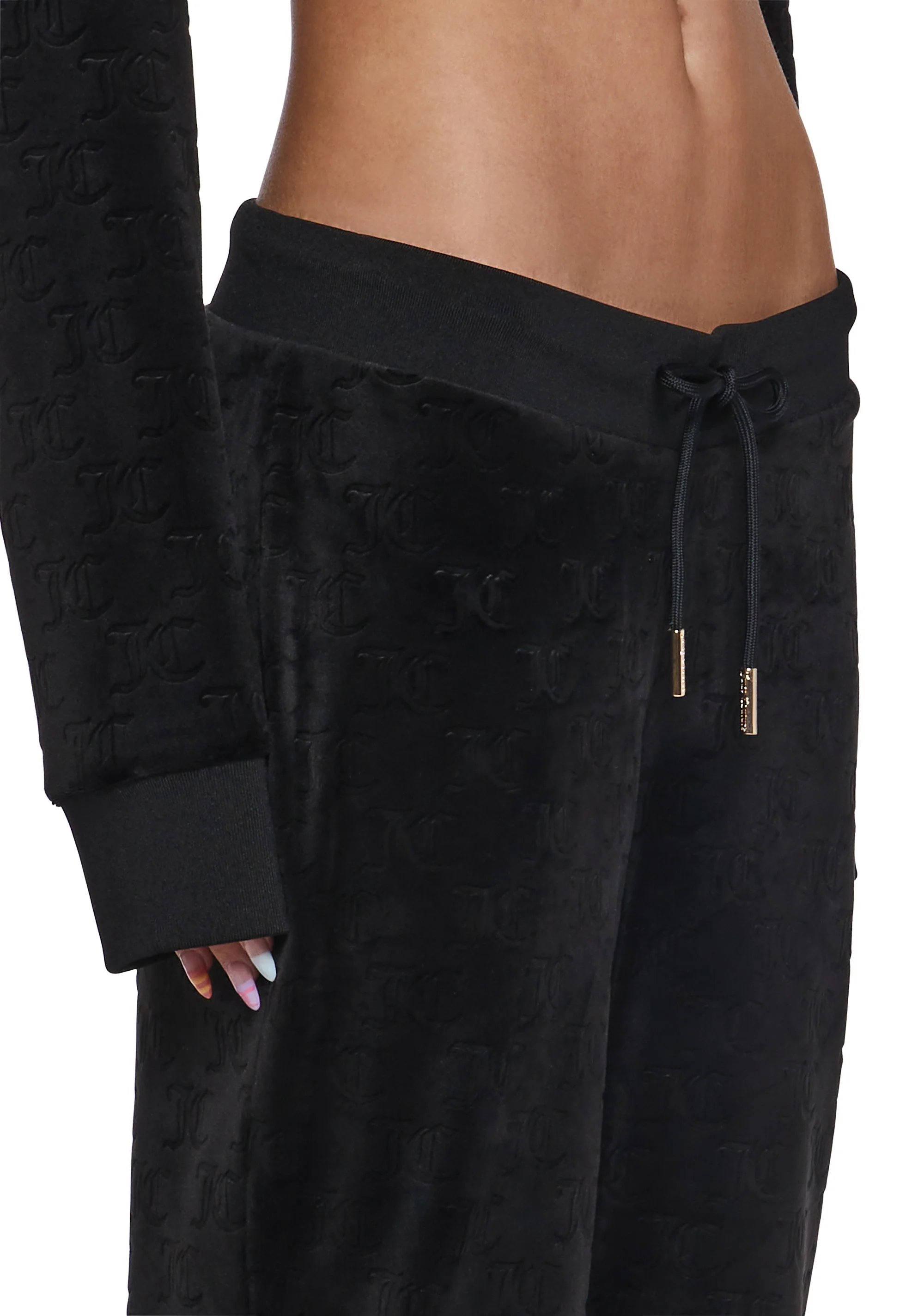 Embossed Velour Track Pants - Image 5