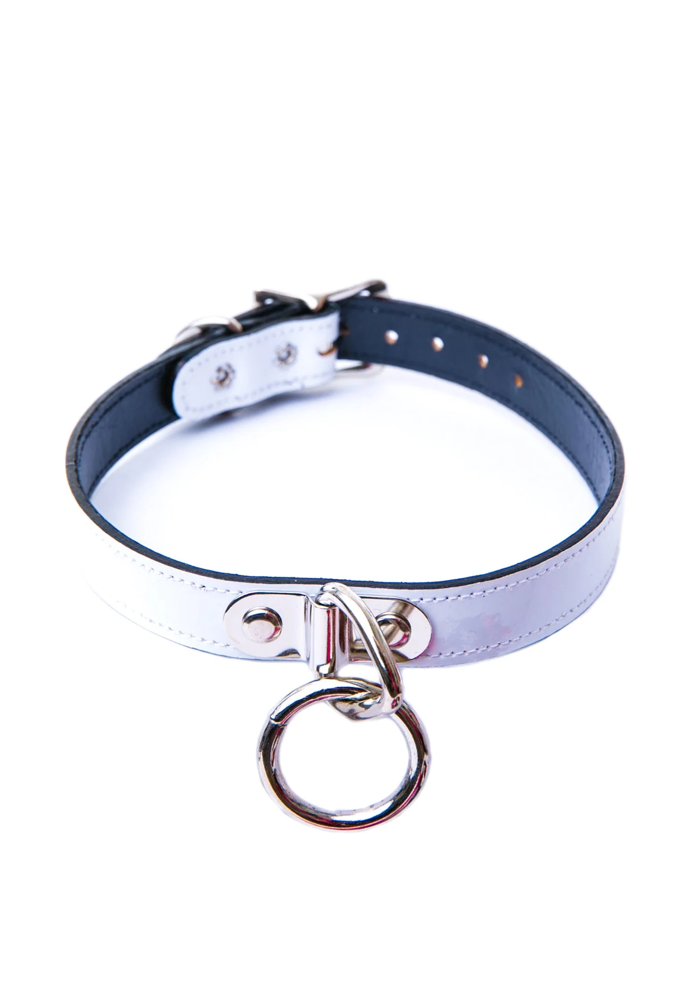 Ogasm O-Ring Collar Choker - White - Image 16