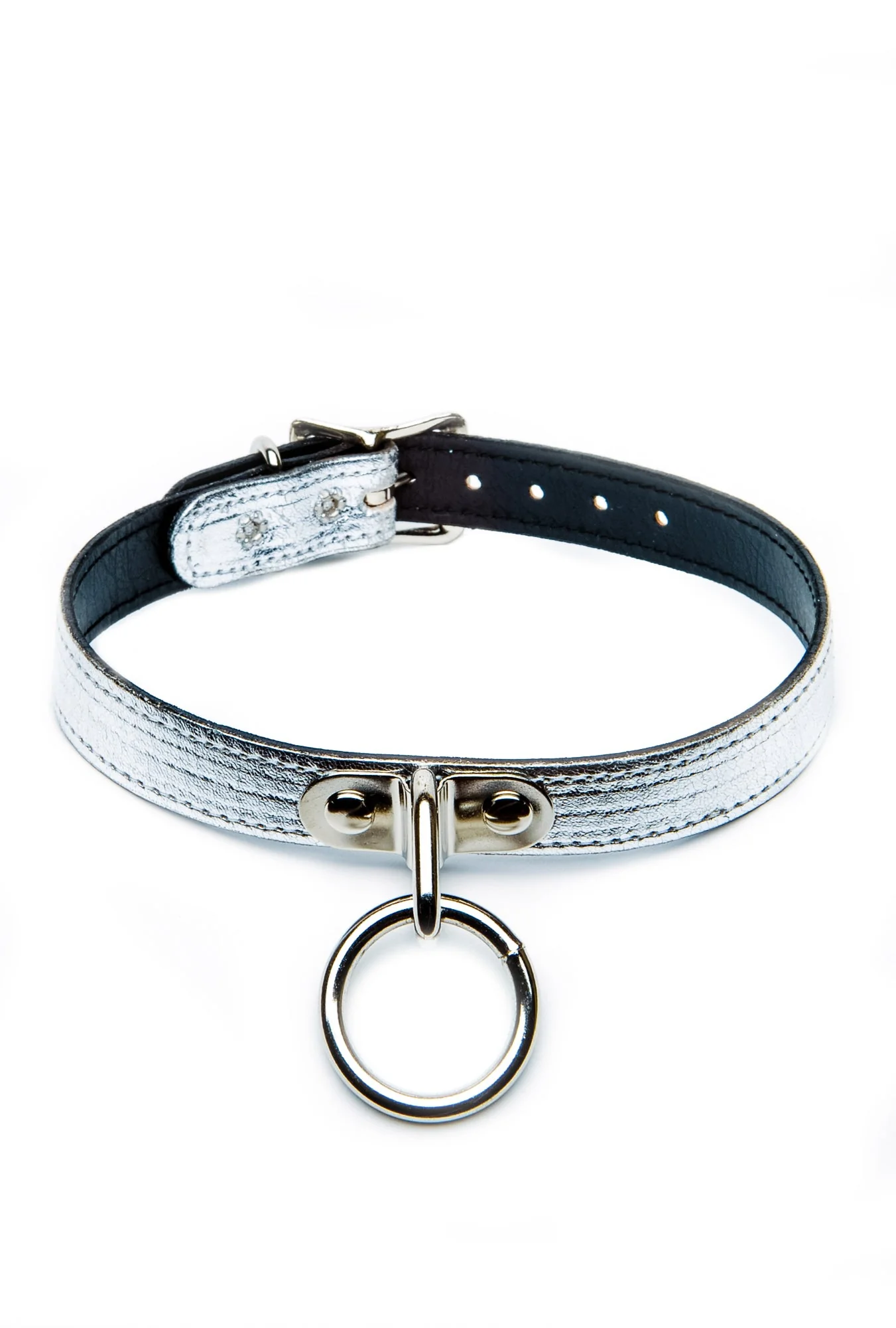 Ogasm O-Ring Collar Choker - White - Image 17