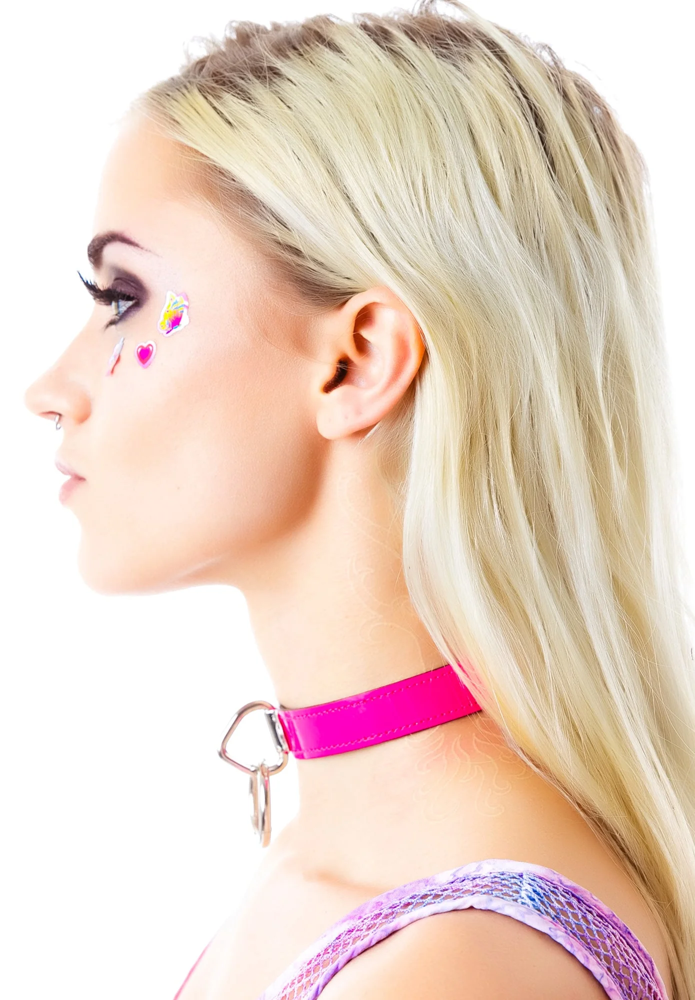 Ogasm O-Ring Collar Choker - White - Image 27