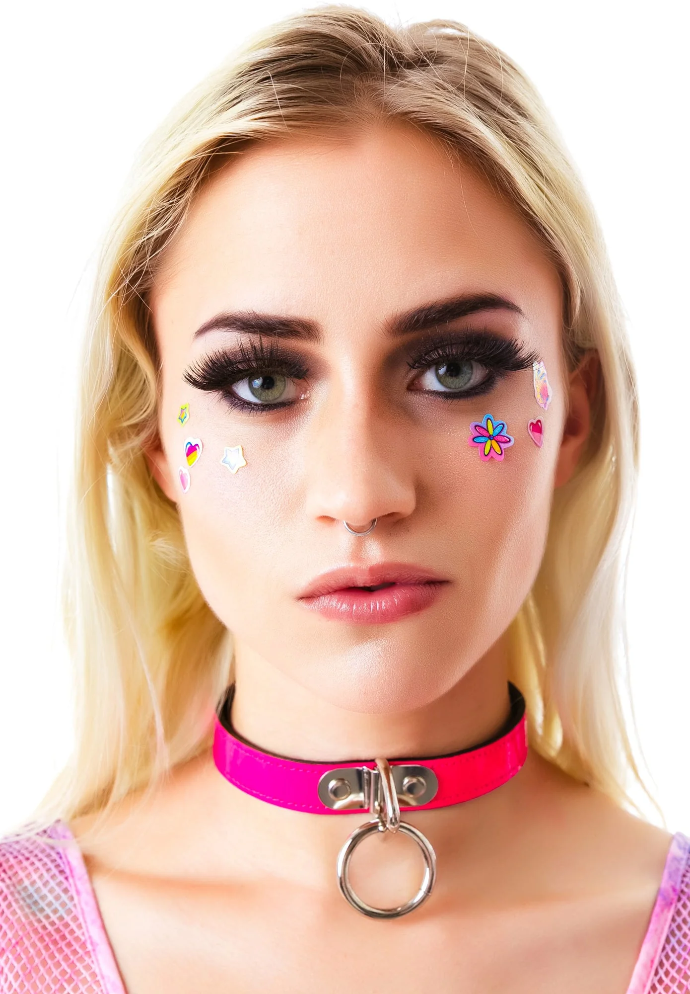 Ogasm O-Ring Collar Choker - White - Image 33