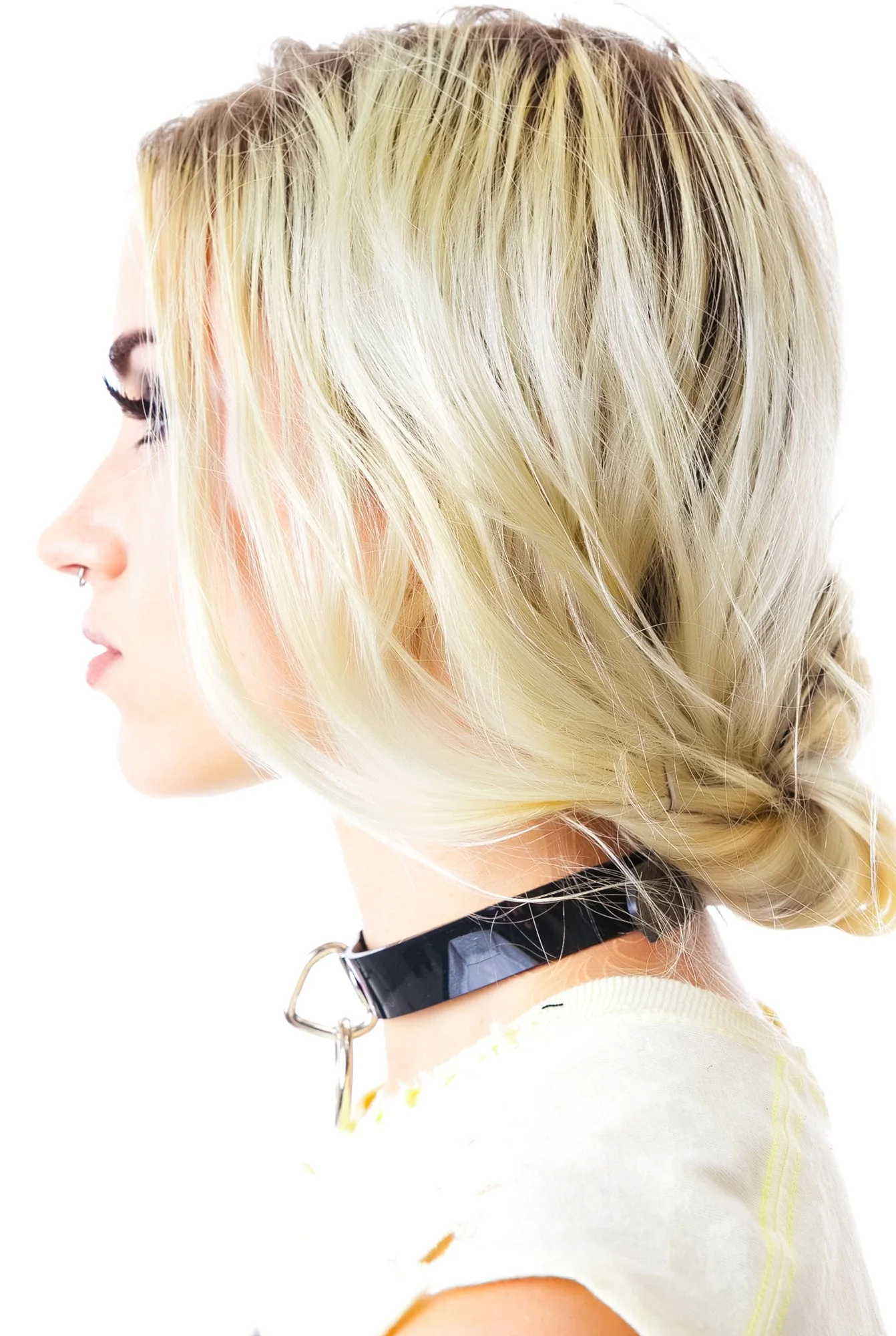 Ogasm O-Ring Collar Choker - White - Image 8