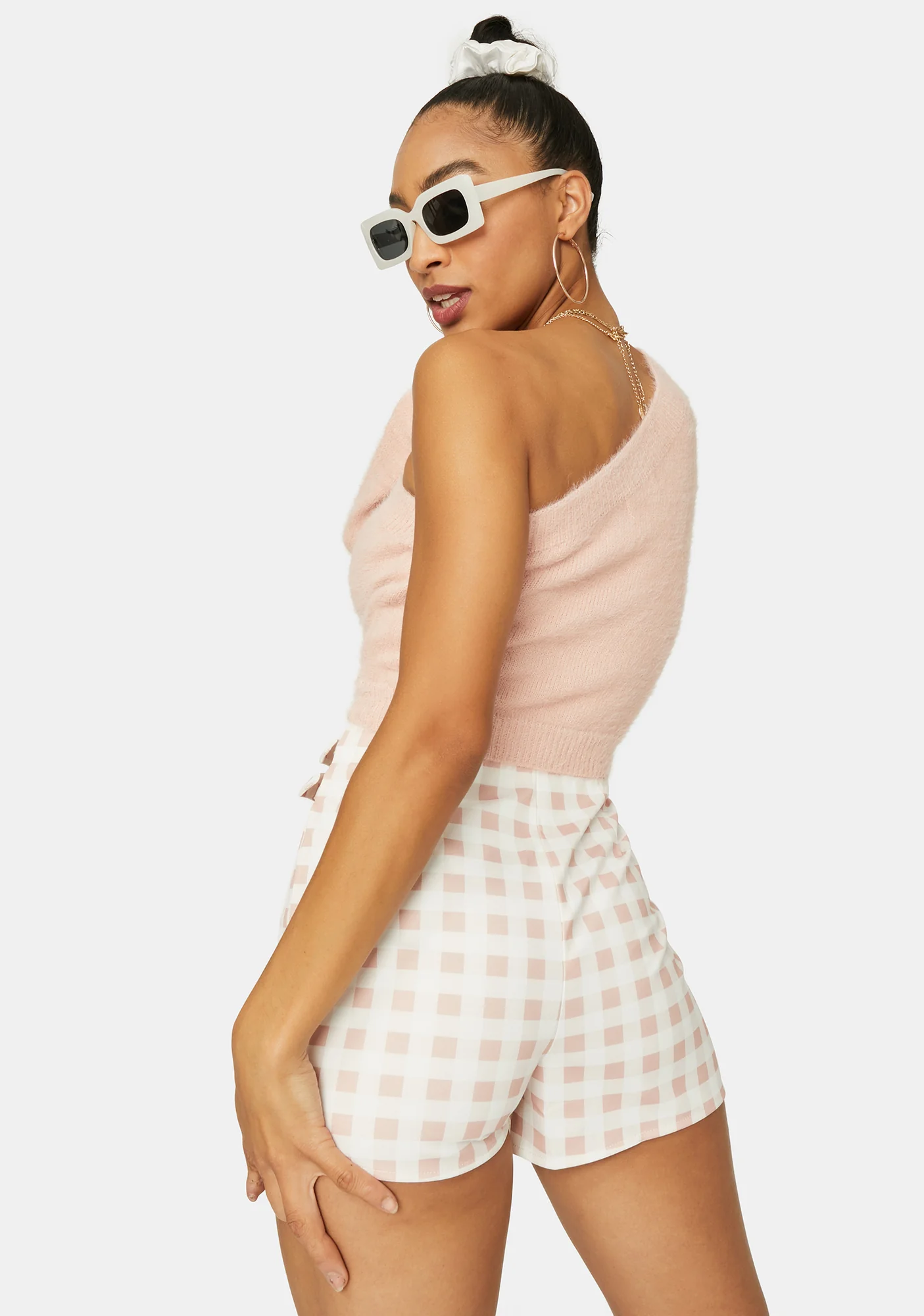 Oh My Darlin' Gingham Buckle Skort - Image 4