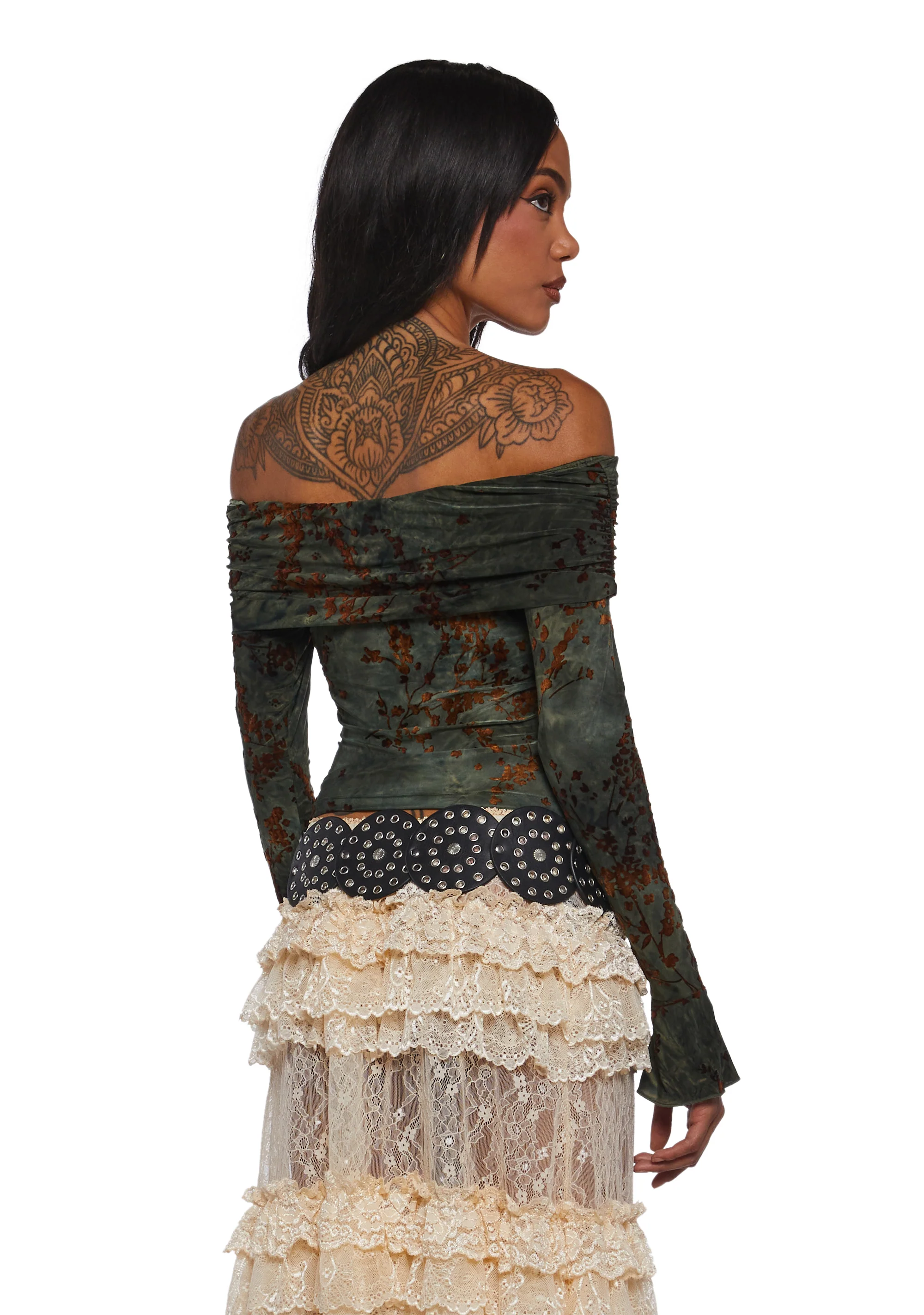 Unrivaled Charm Off The Shoulder Top - Image 4