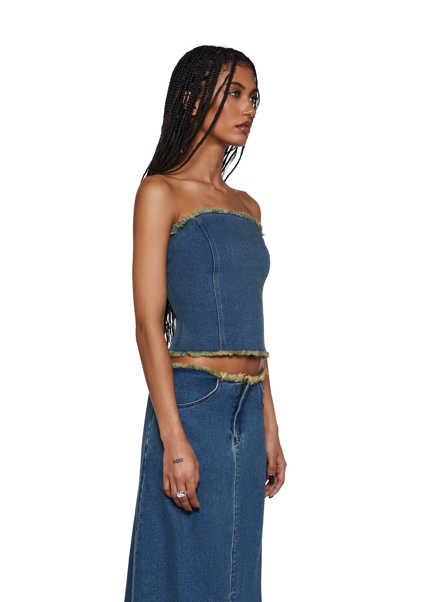 Omas Denim Bandeau Top - Image 3