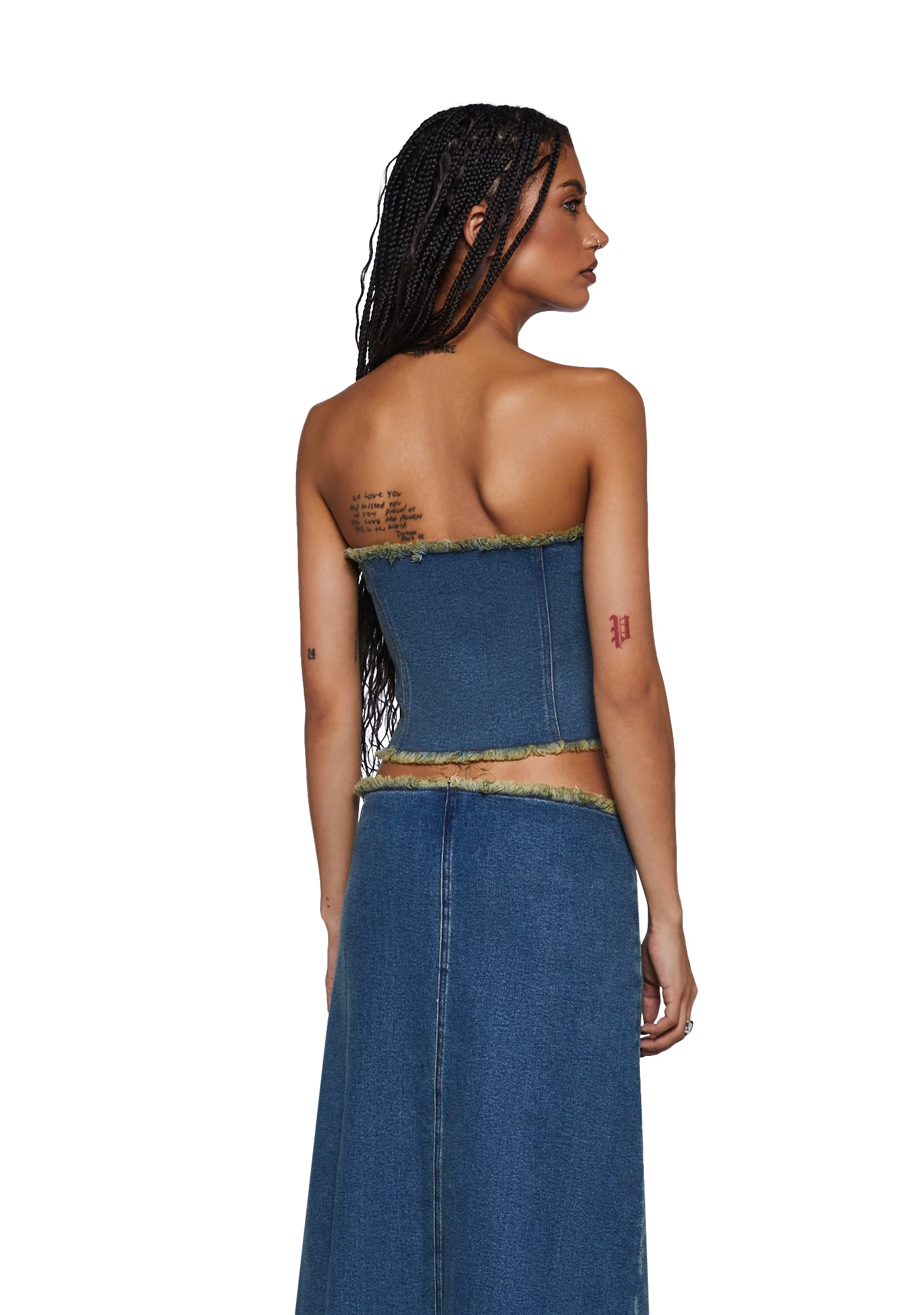 Omas Denim Bandeau Top - Image 4