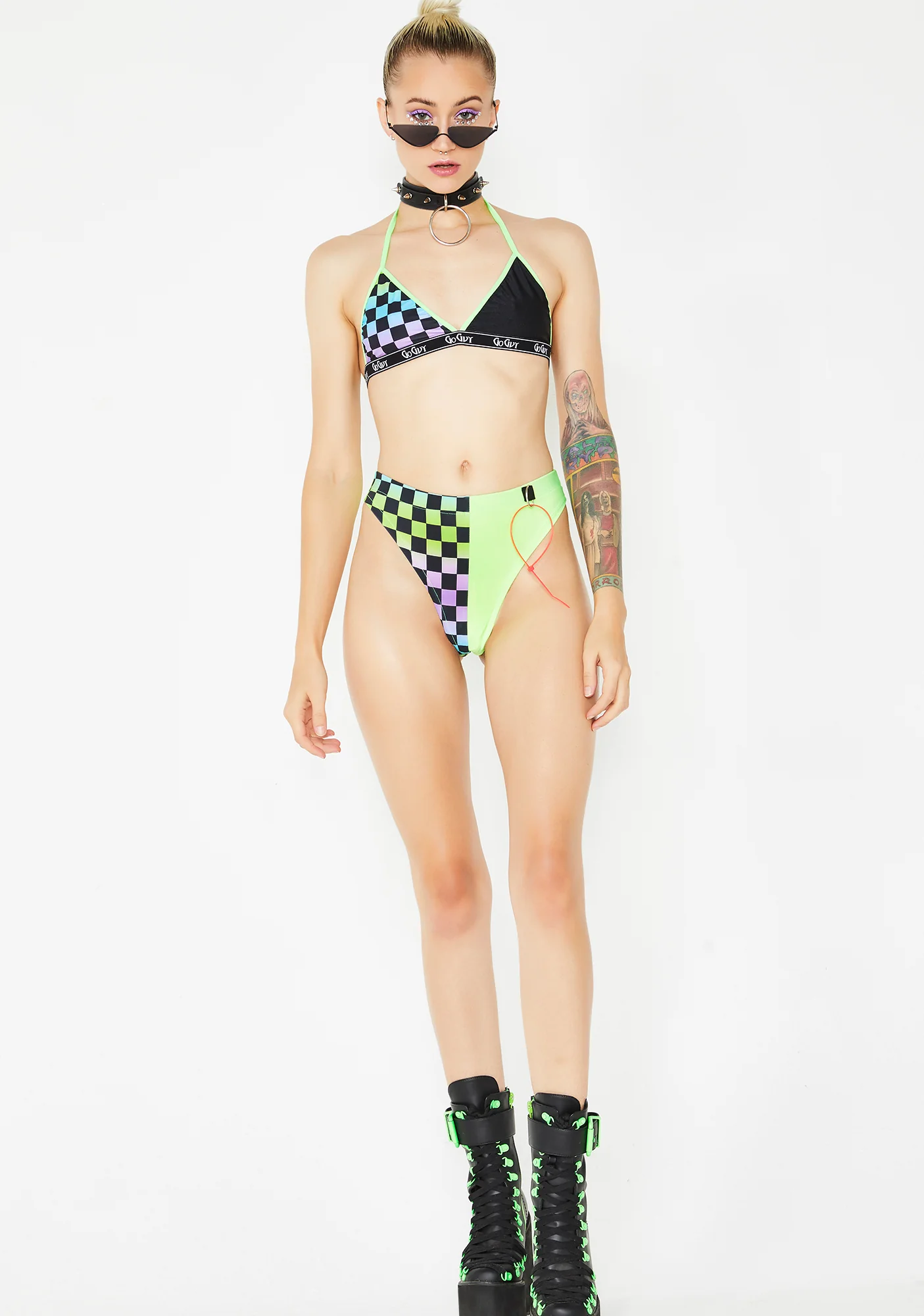 Ombre Check Bralet - Image 5