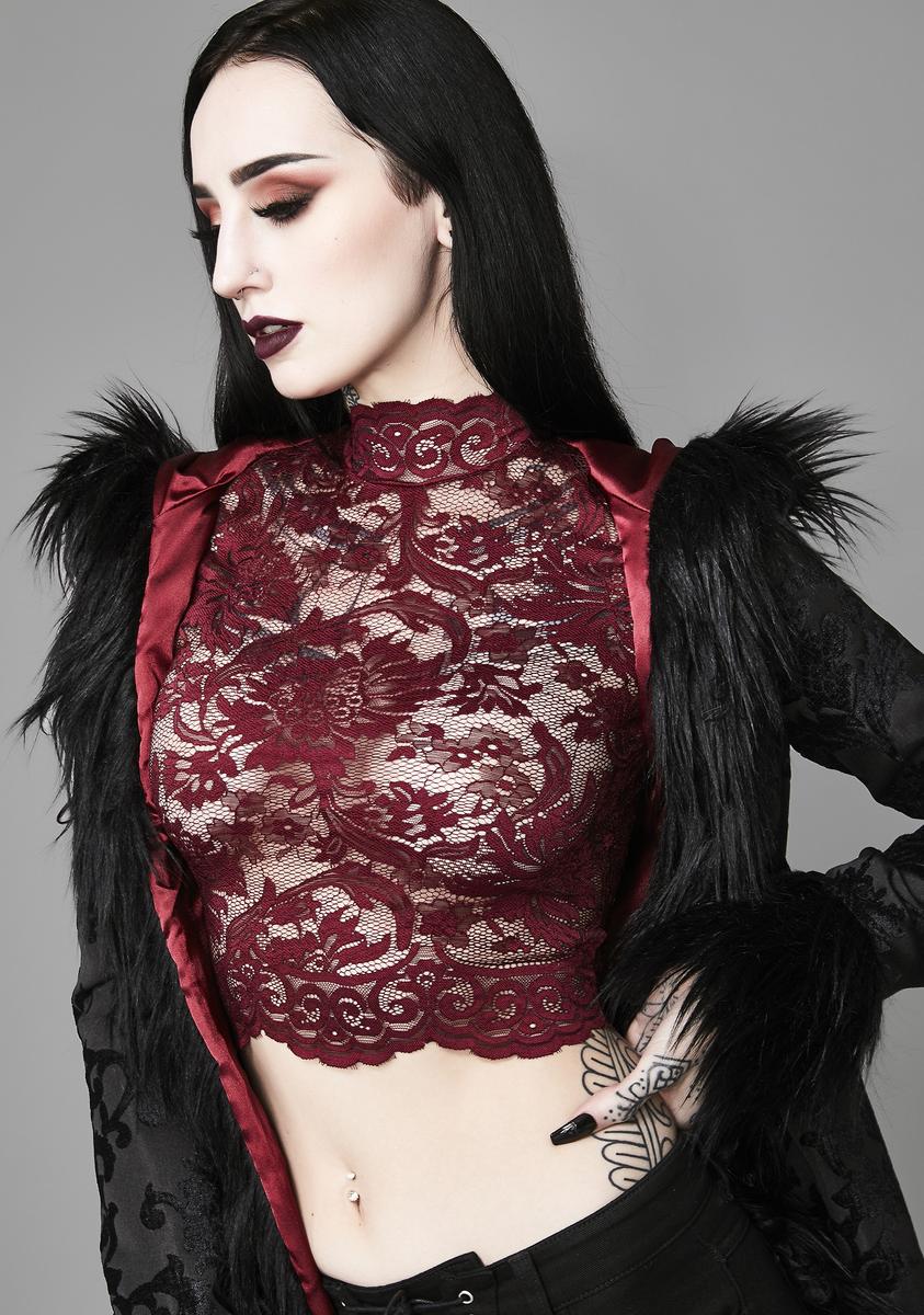 Ominous Trance Lace Top - Image 3