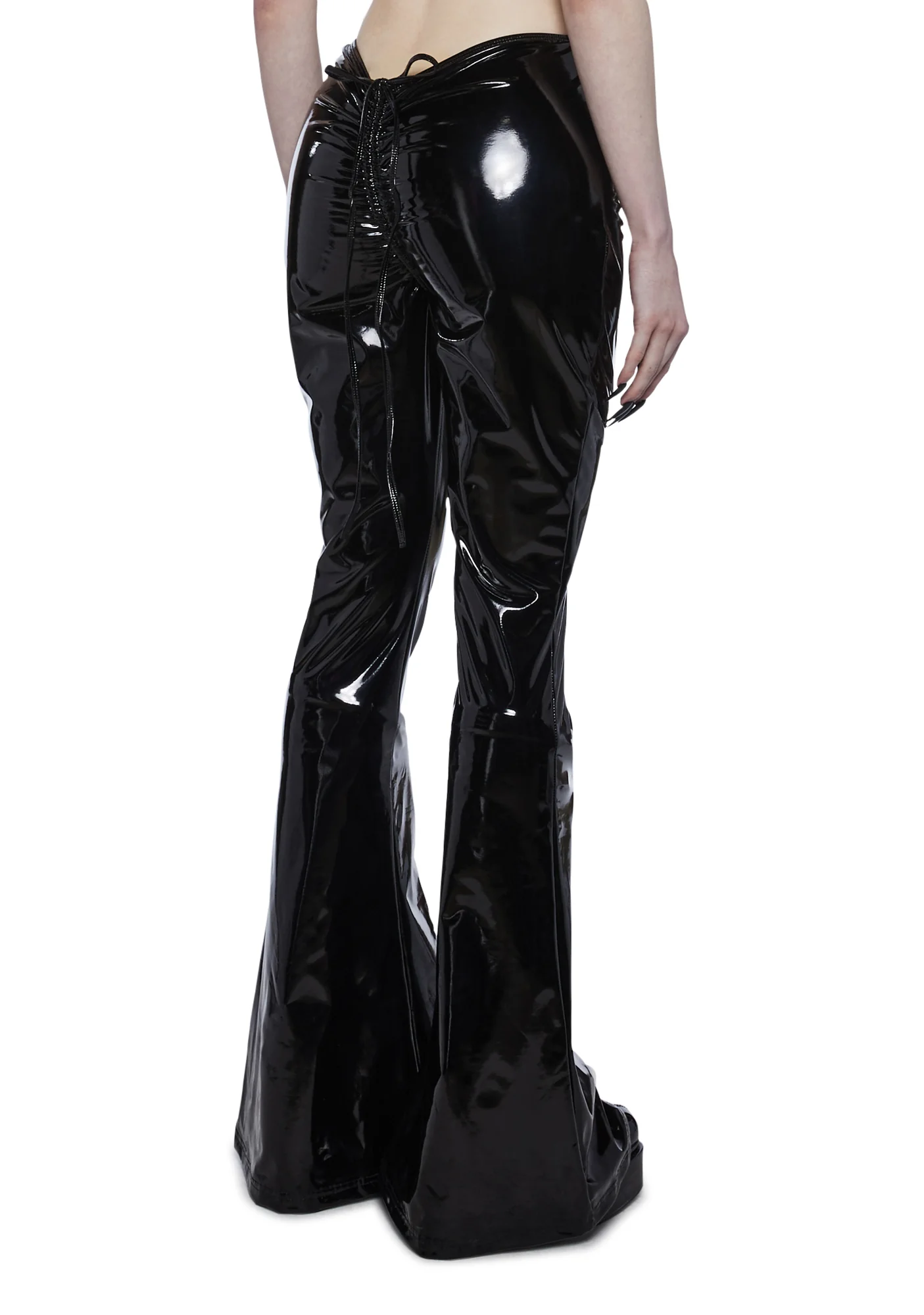 Ominous Whispers V-Cut Flared Pants - Vinyl - Image 4