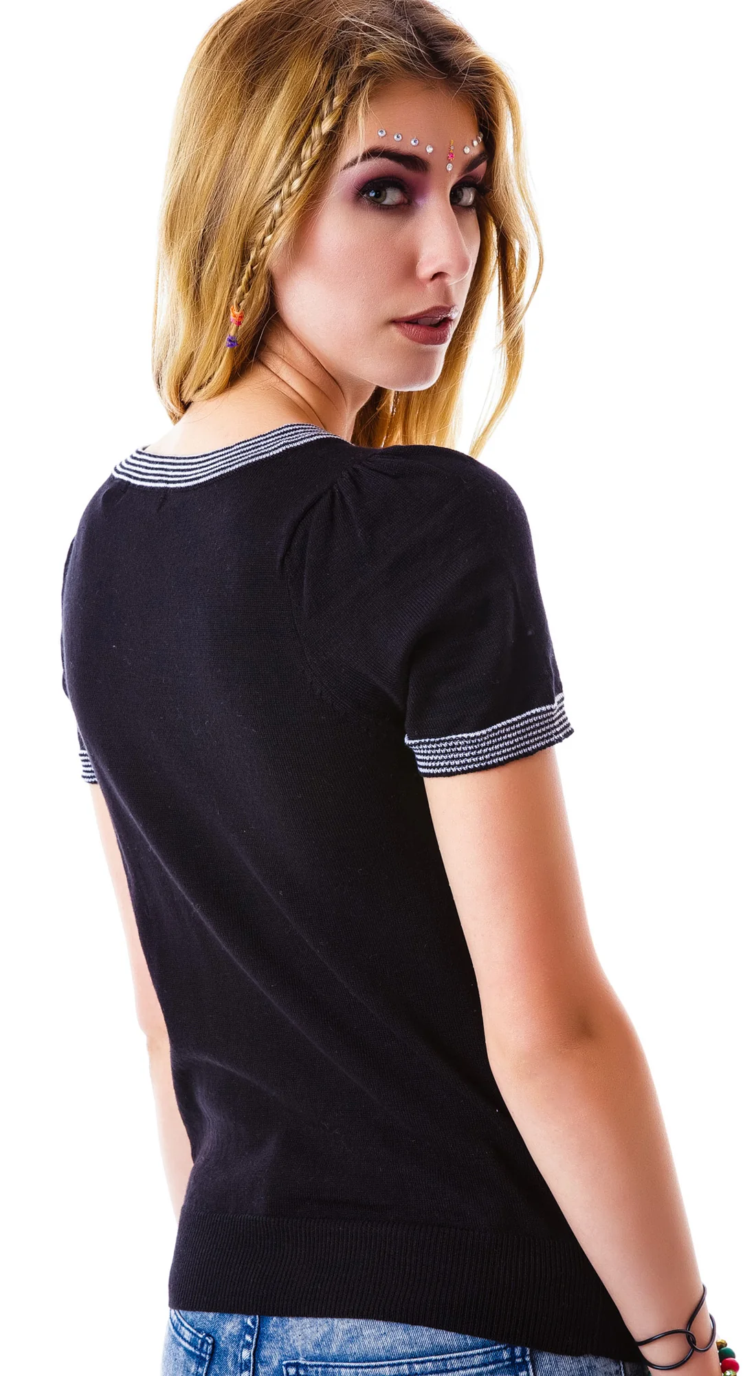 On A Yacht Short Sleeve Sweater - Image 5