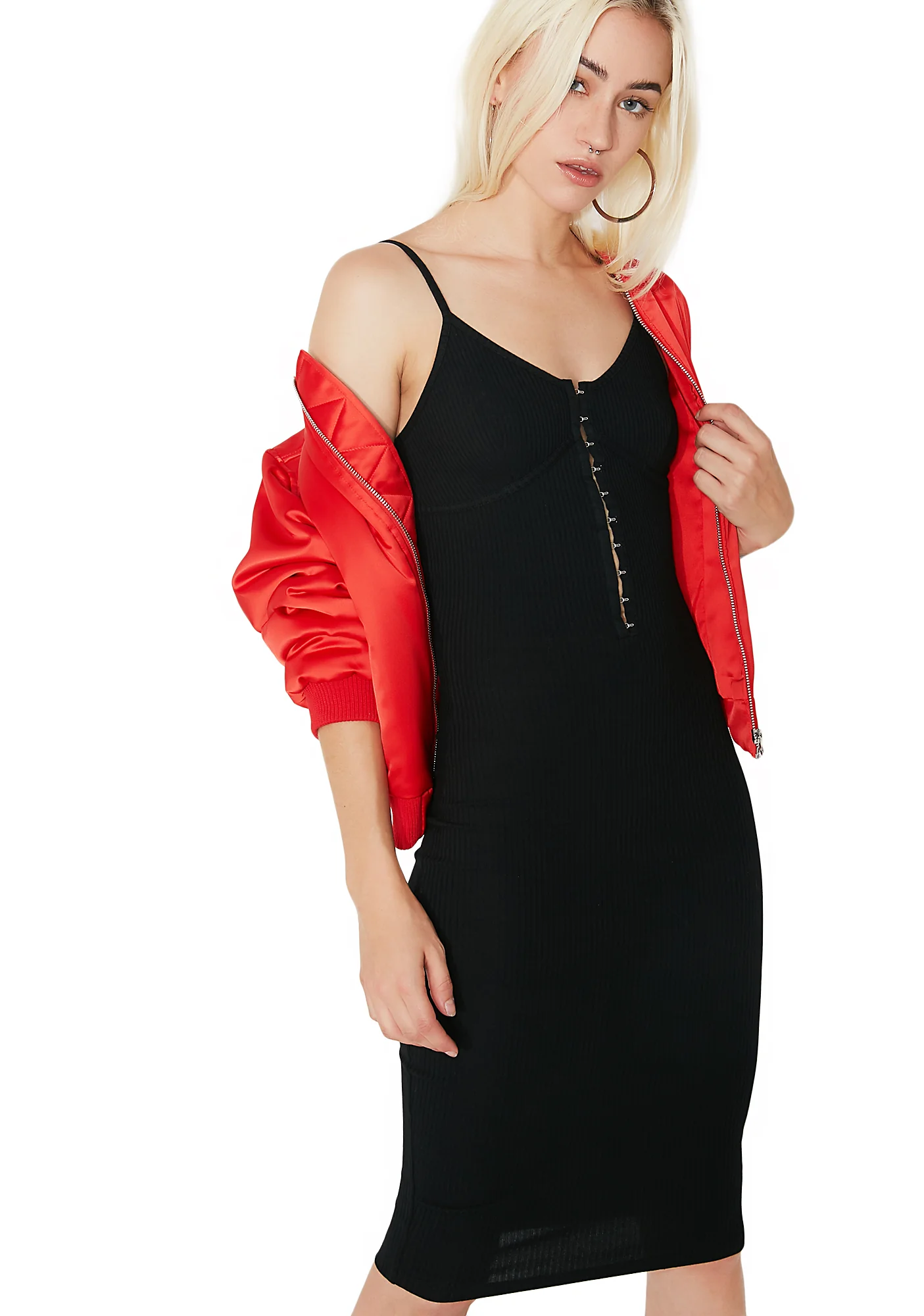 On My Grind Bodycon Midi Dress - Image 3