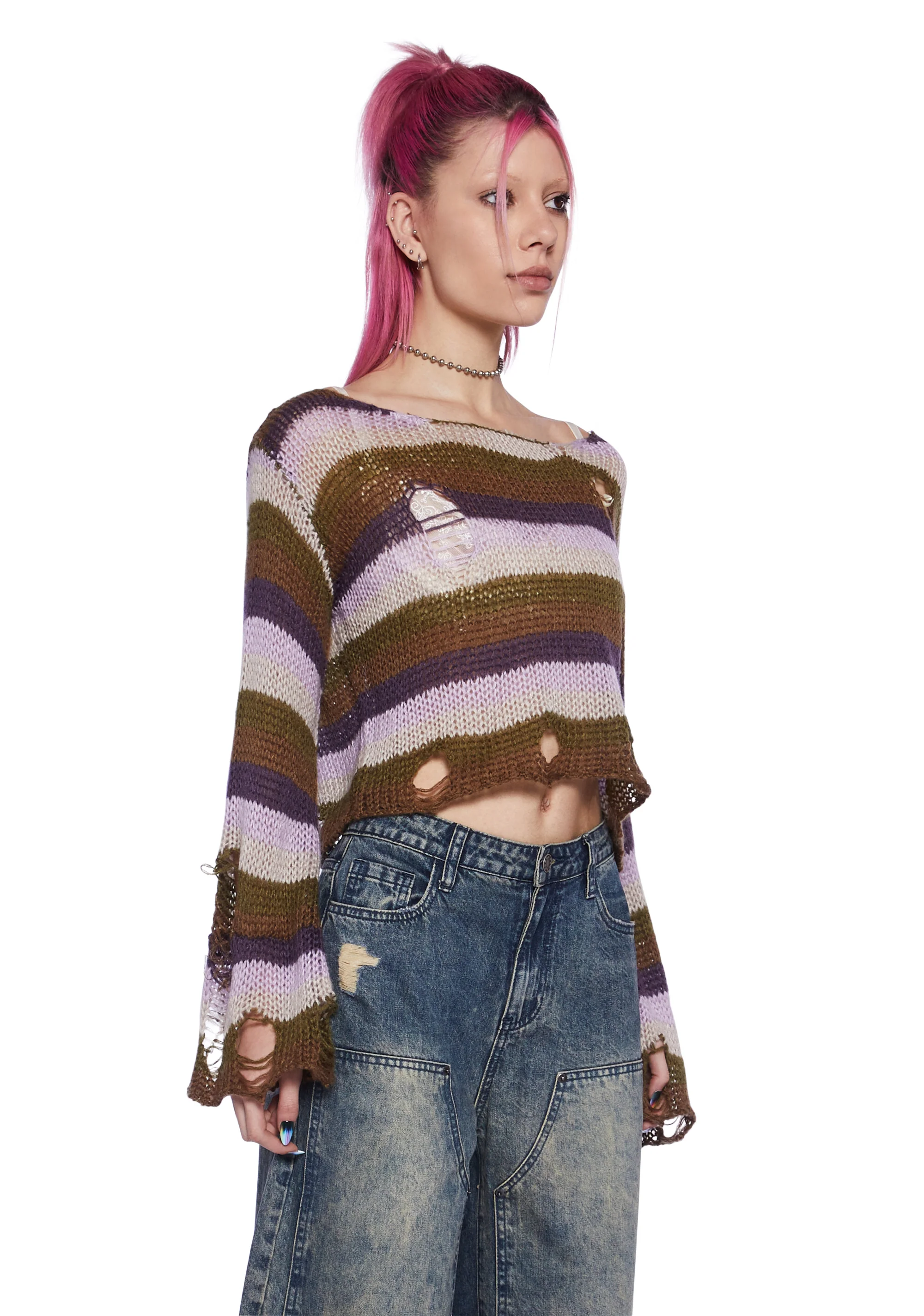 On The Metro Striped Sweater - Image 4