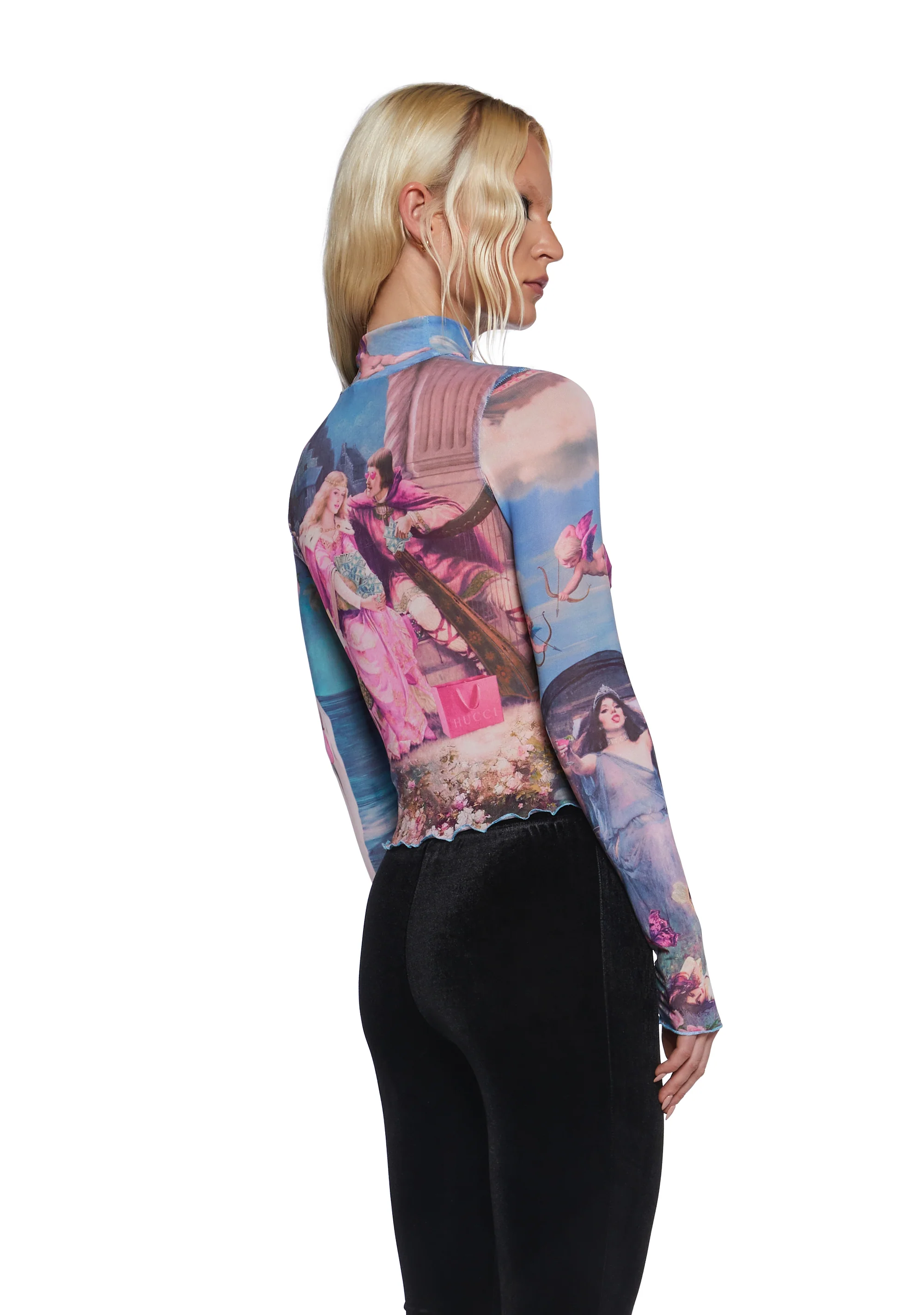 Once Upon A Dime Mesh Top - Image 3