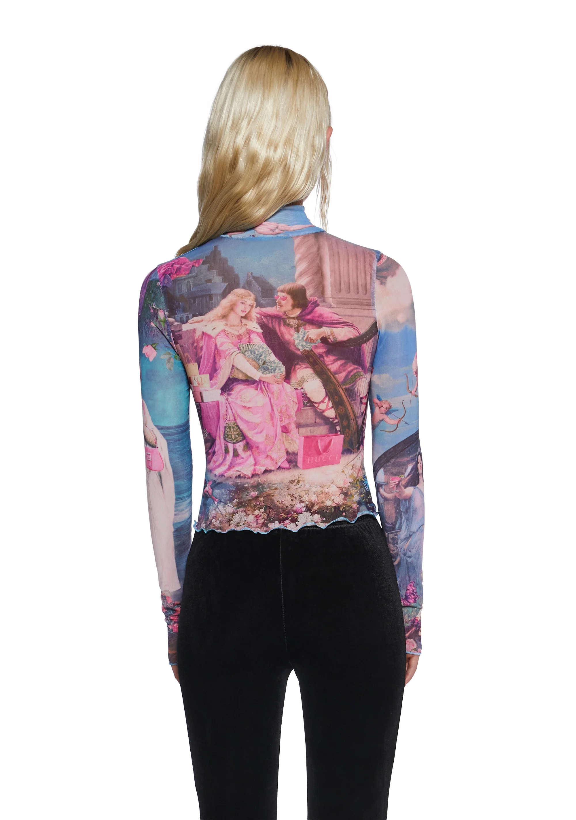 Once Upon A Dime Mesh Top - Image 4