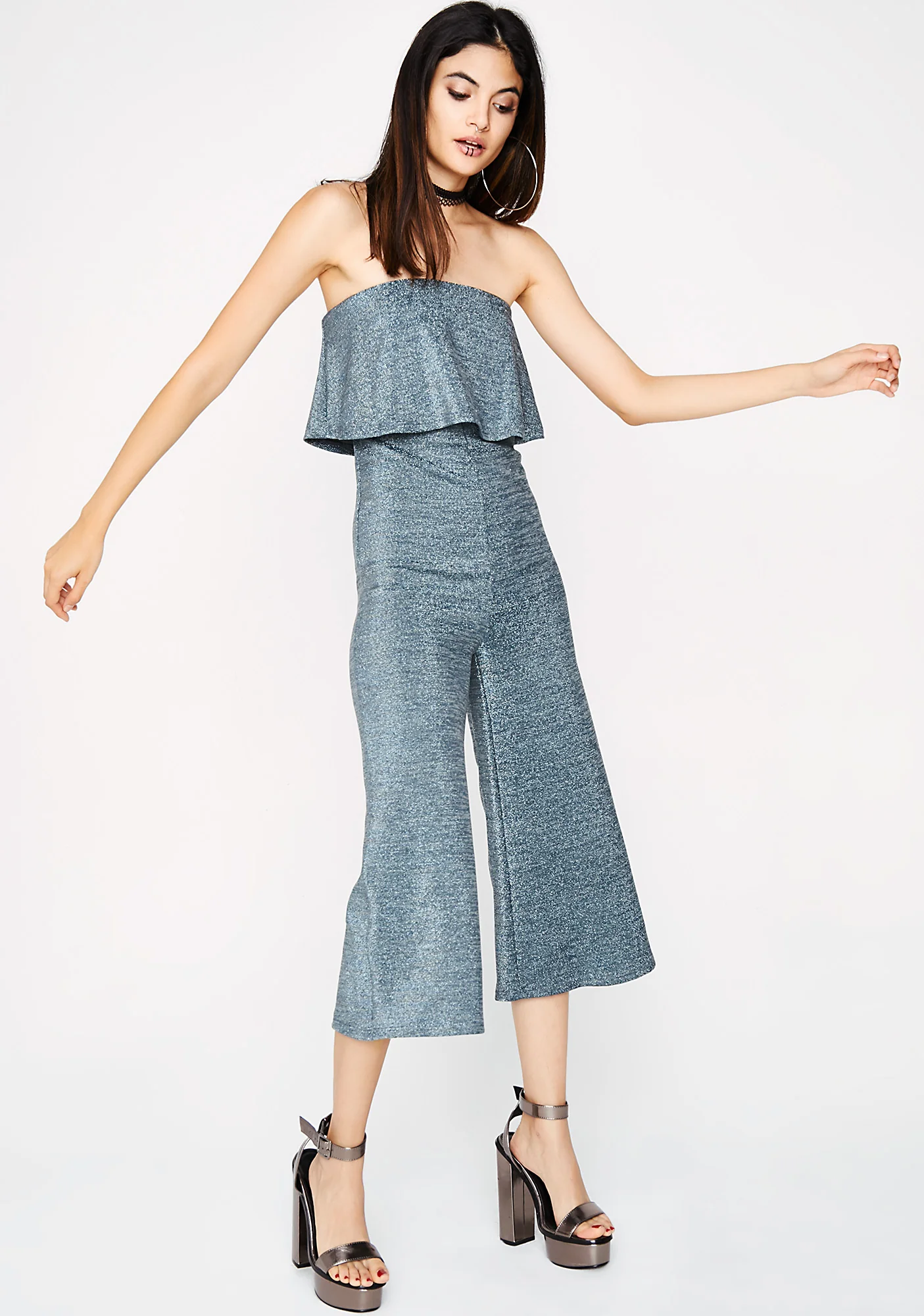 Only Girl Ruffle Jumpsuit - Image 3