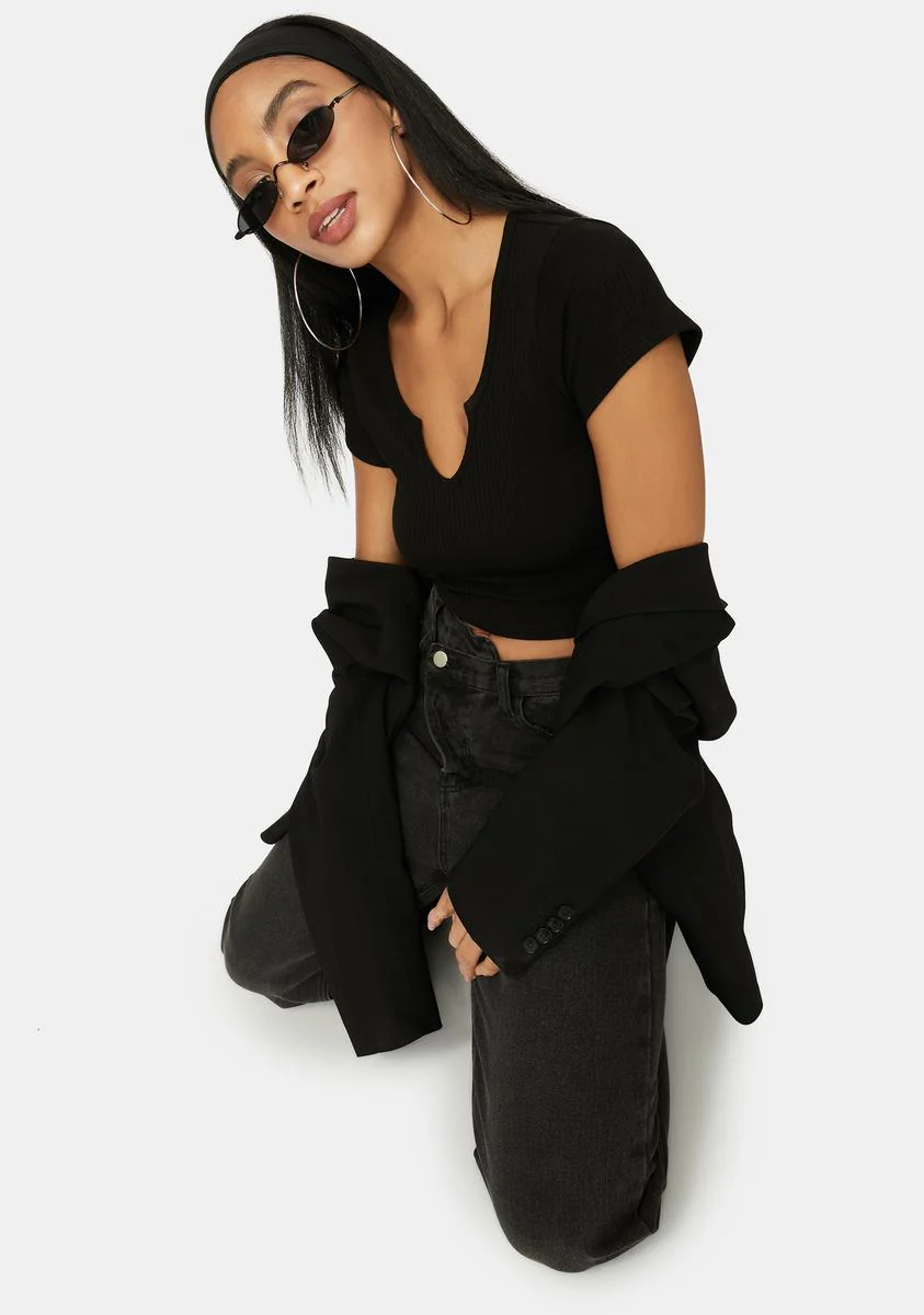 Onyx Shoot My Shot Crop Tee - Image 2