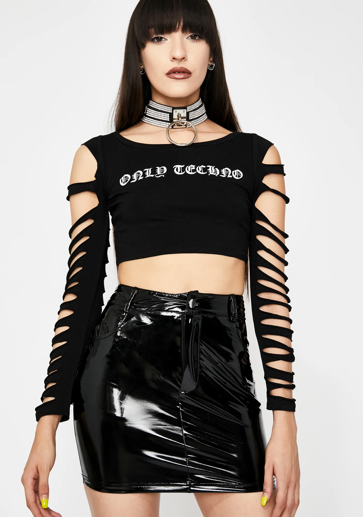 Onyx Taste The Sass Vinyl Skirt - Image 2