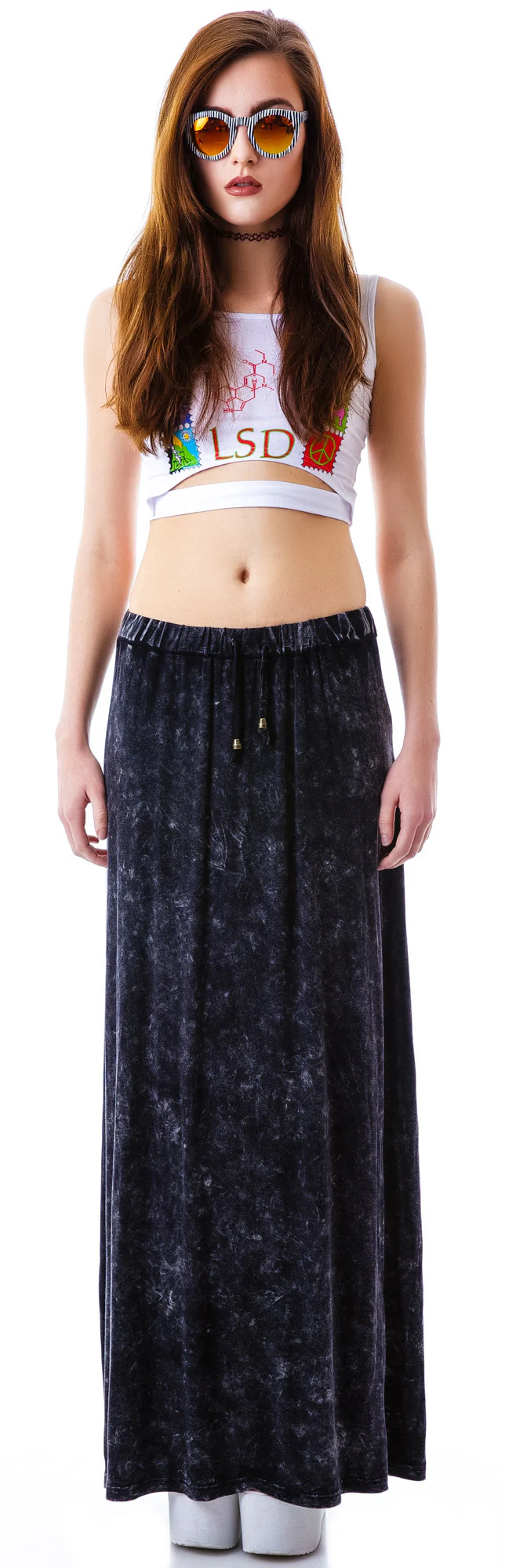 Open Road Stone Wash Maxi Skirt - Image 4