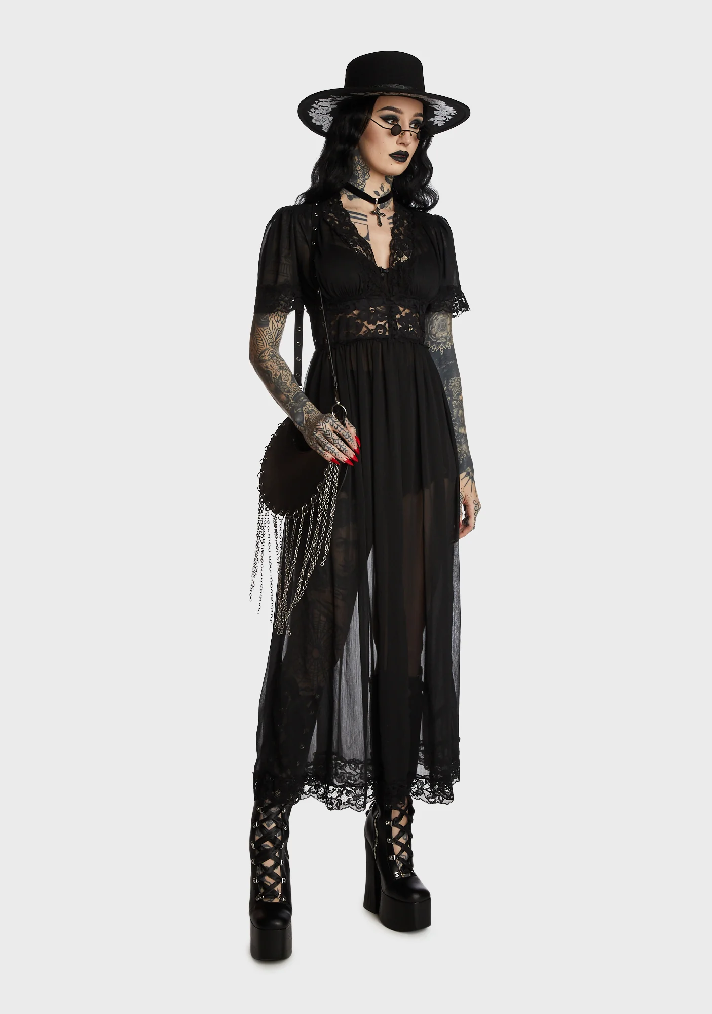 Open Roads Chiffon Duster - Image 4