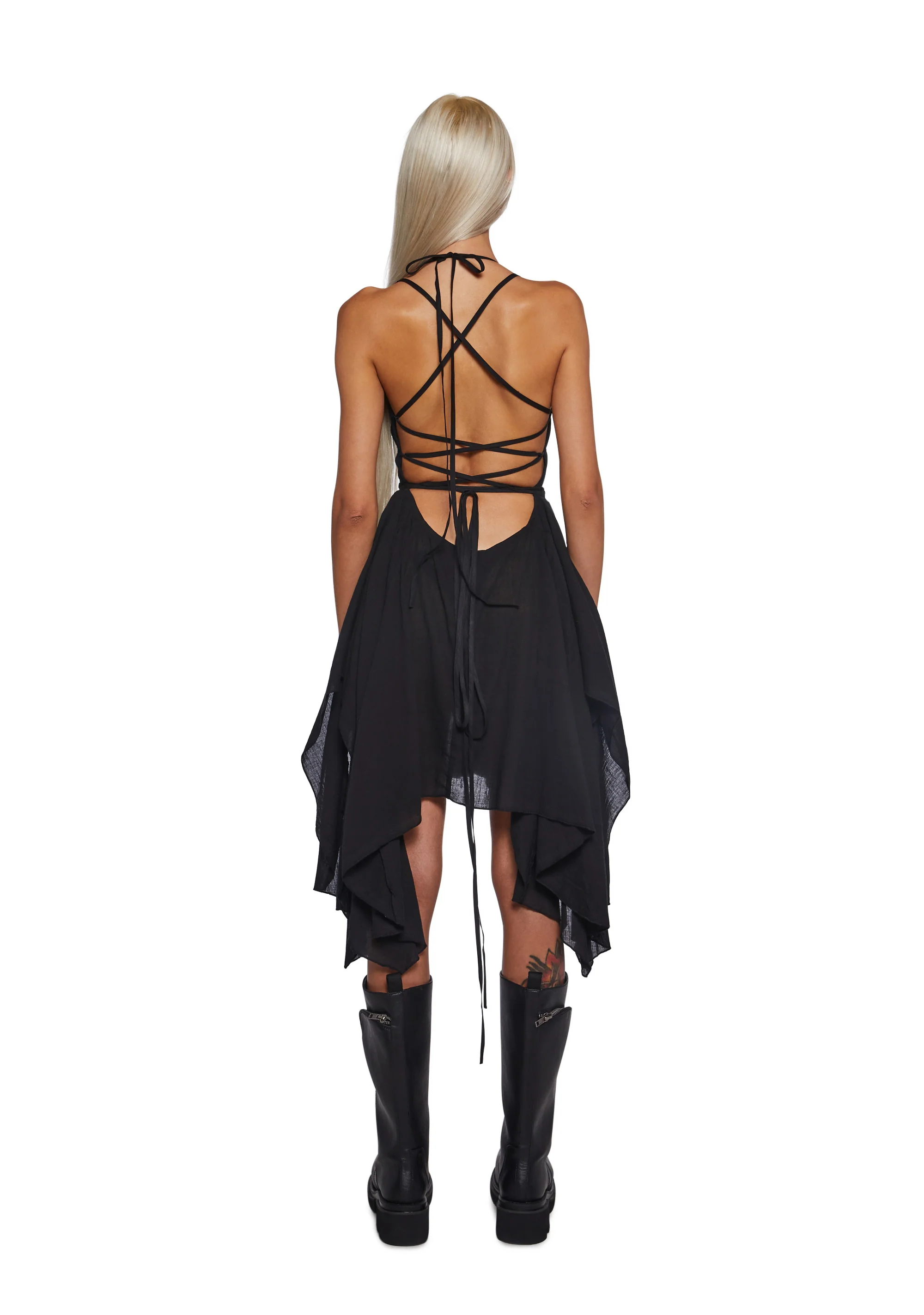 Signal Open Side Handkerchief Dress - Image 3