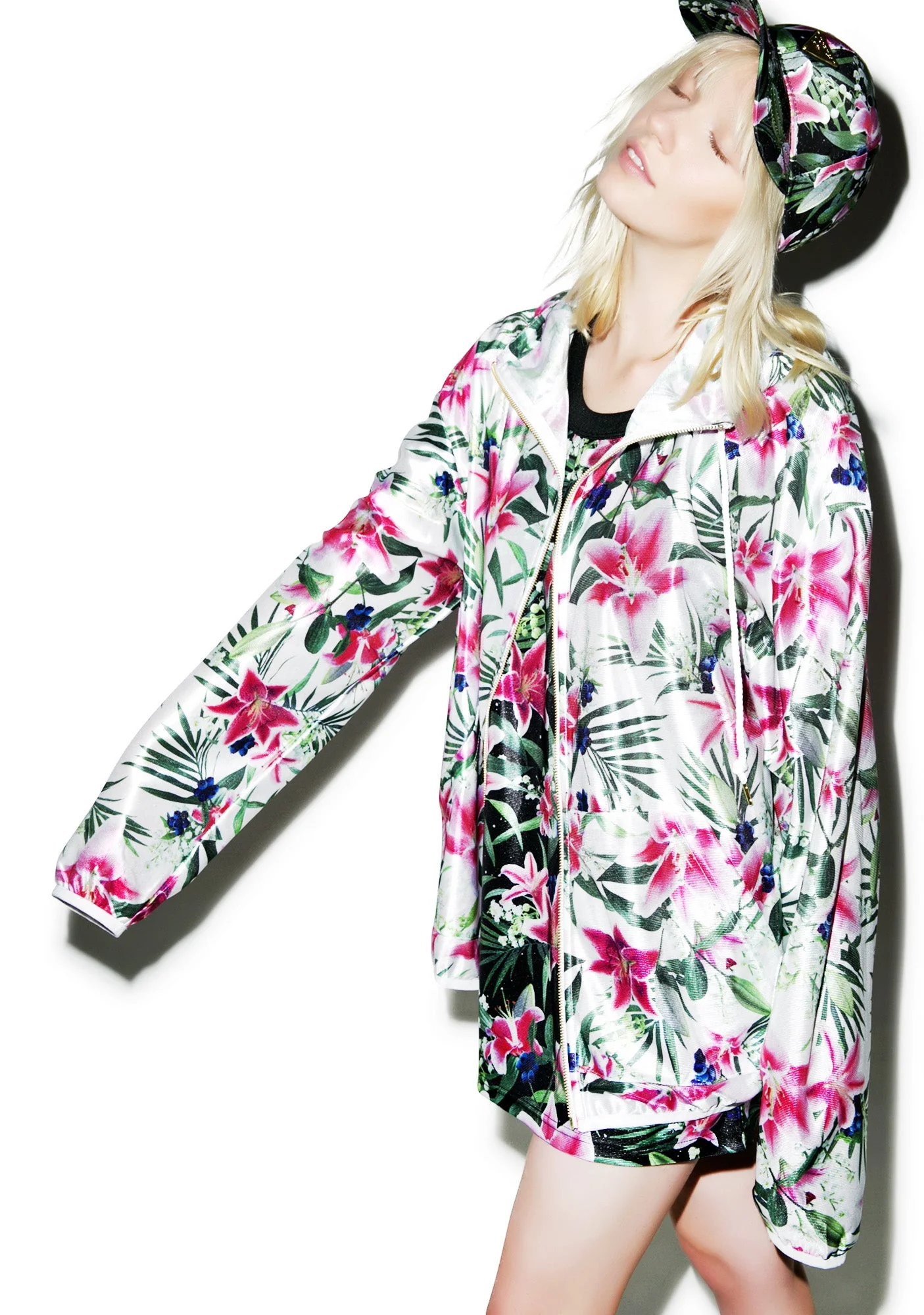 Optical Garden Hoodie - Black - Image 5