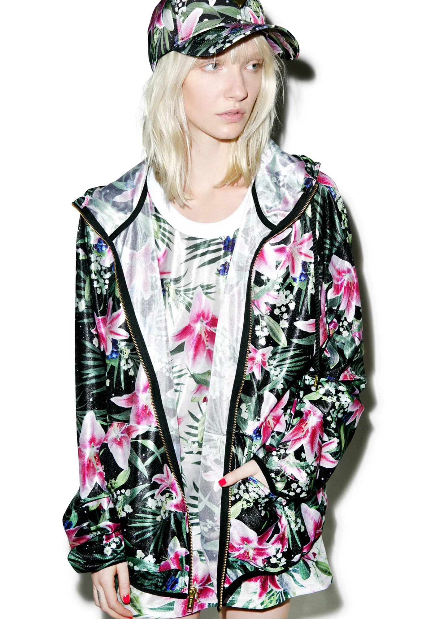 Optical Garden Hoodie - Black - Image 7