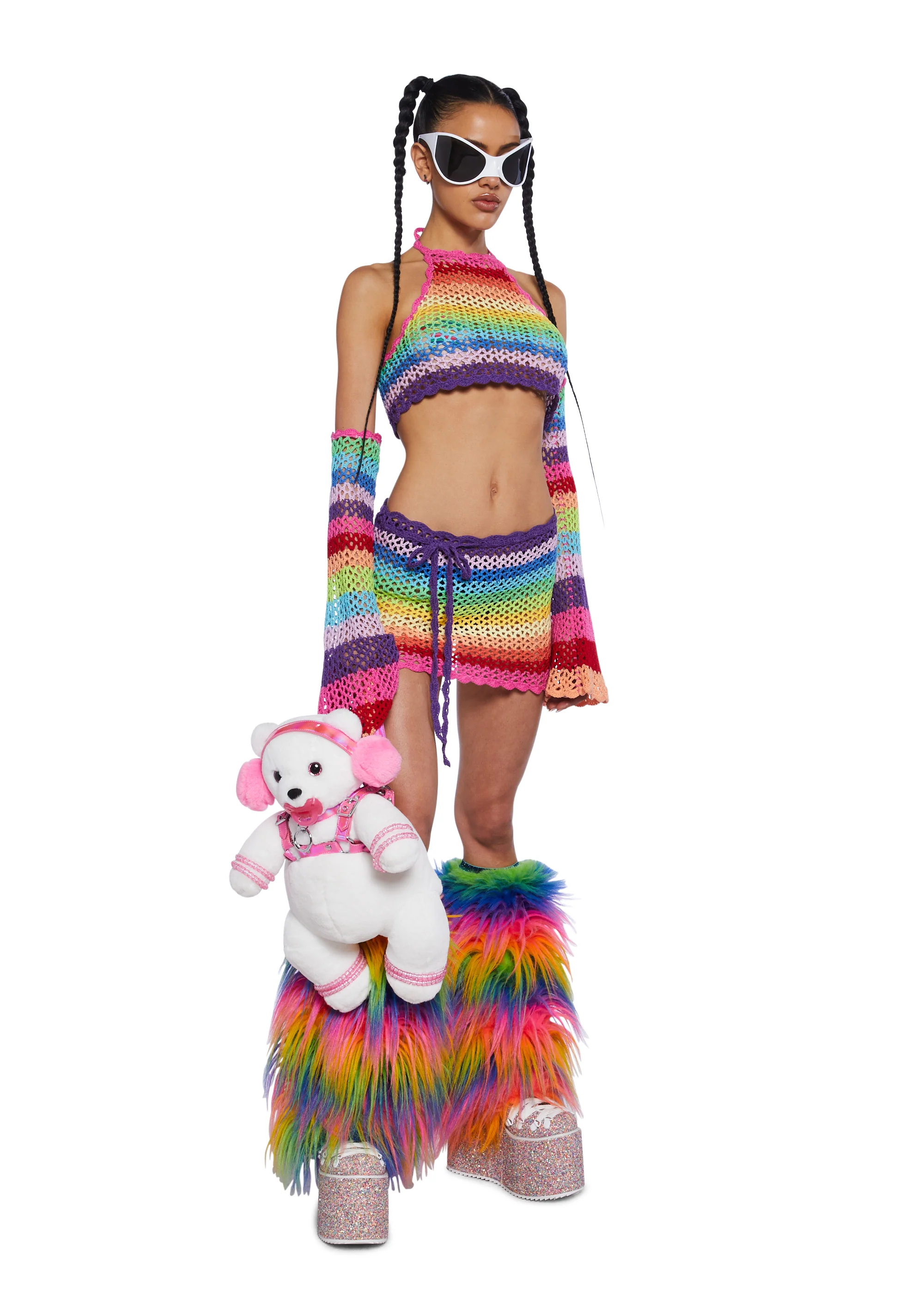 Optical Retrograde Top And Arm Warmers Set - Image 2