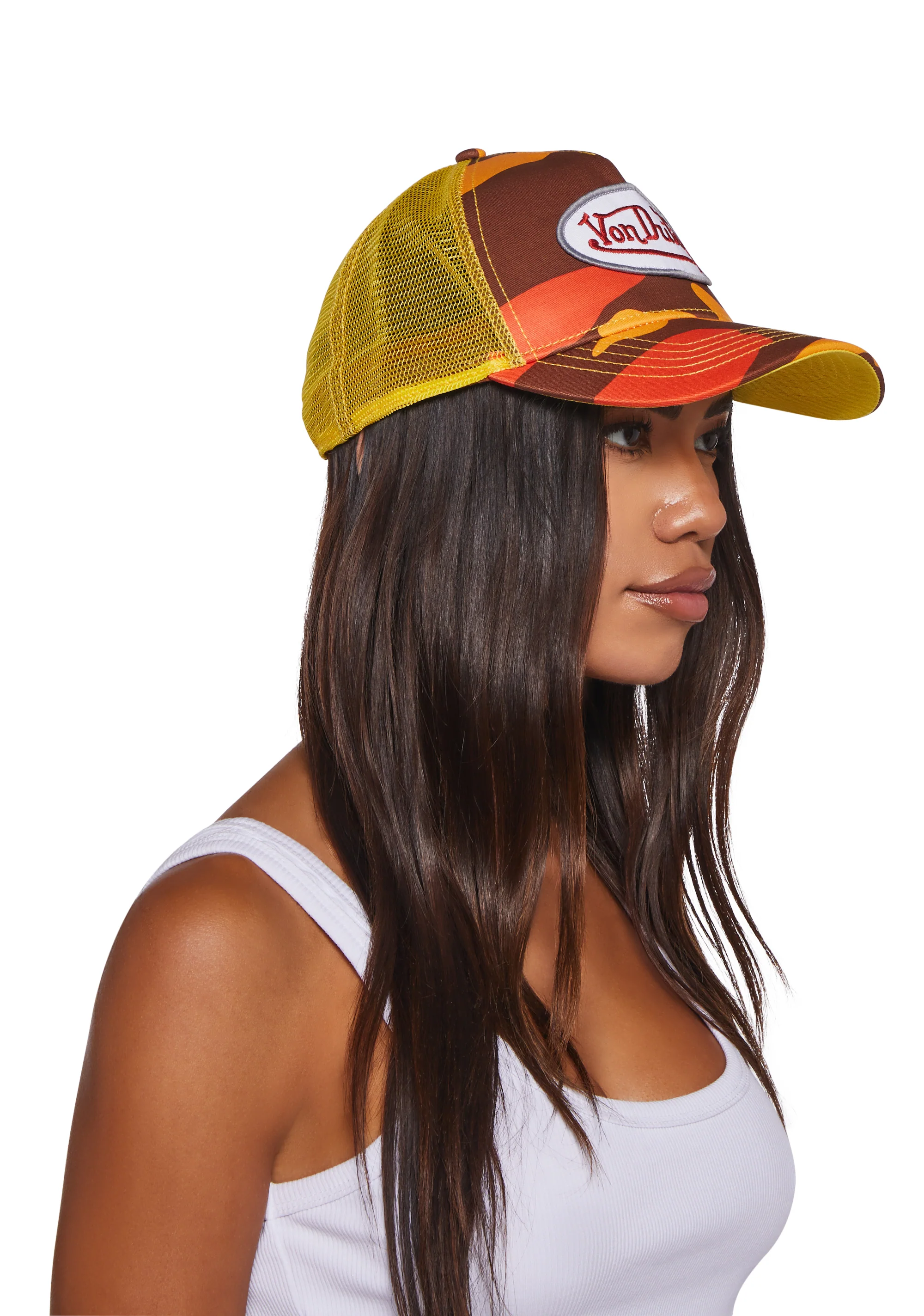 Orange Army Trucker Hat - Image 2