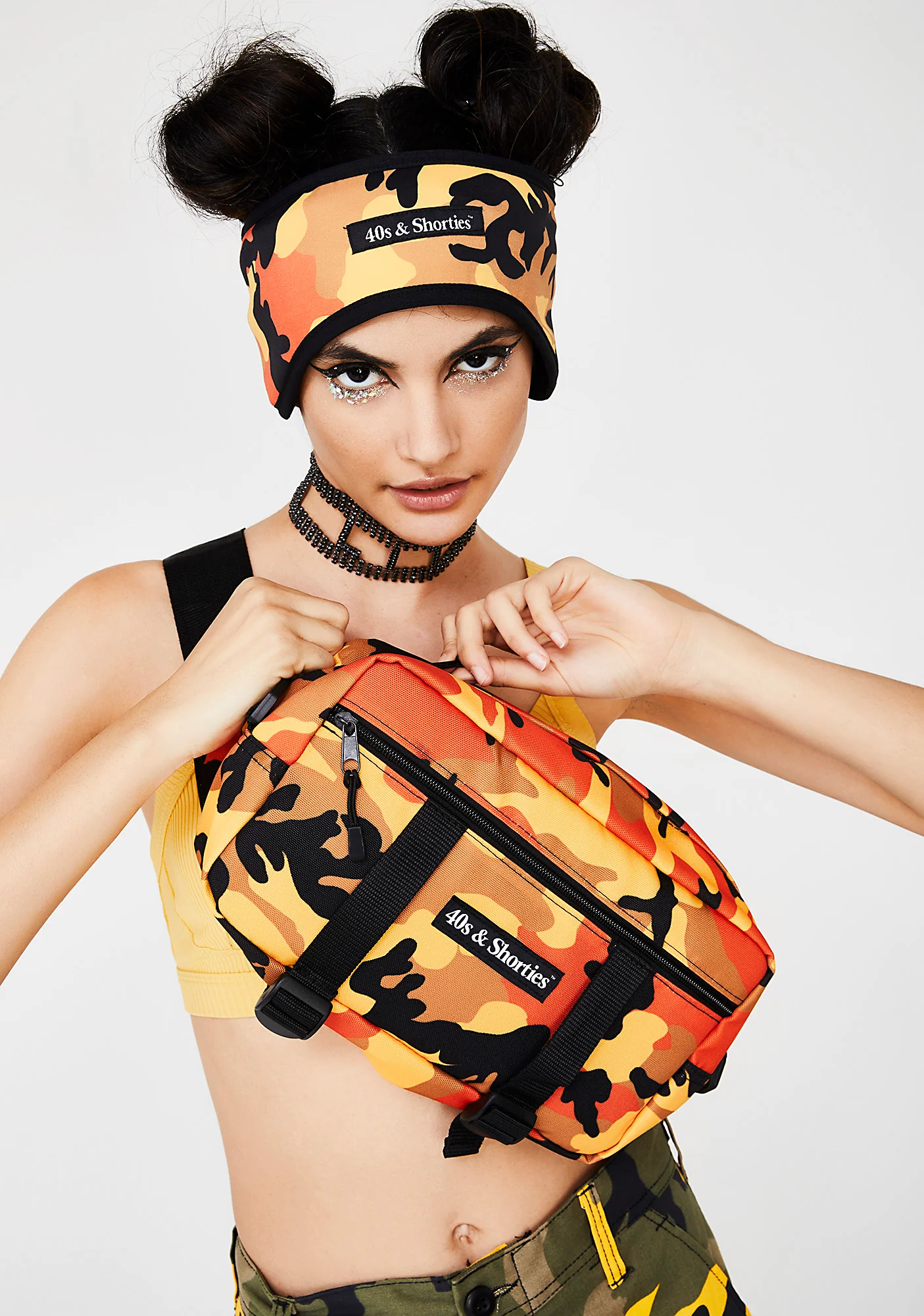 Orange Camo Side Pouch - Image 4